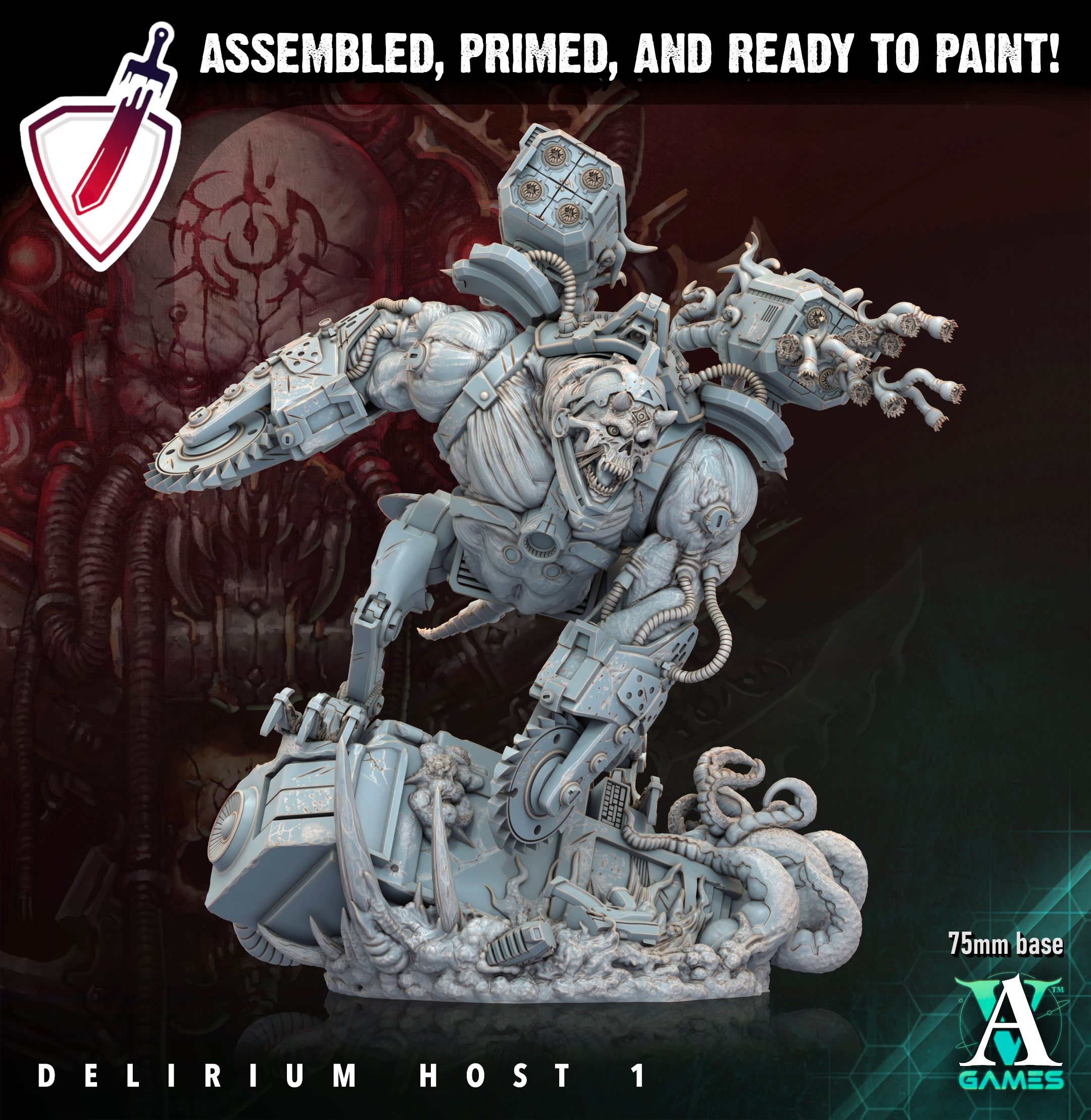 Void Despoiler | Miniatures By Archvillain Games | For Tabletop Gaming, D&D, Wargaming, Painting | Assembled And Primed (Copy) - Brush and Battle