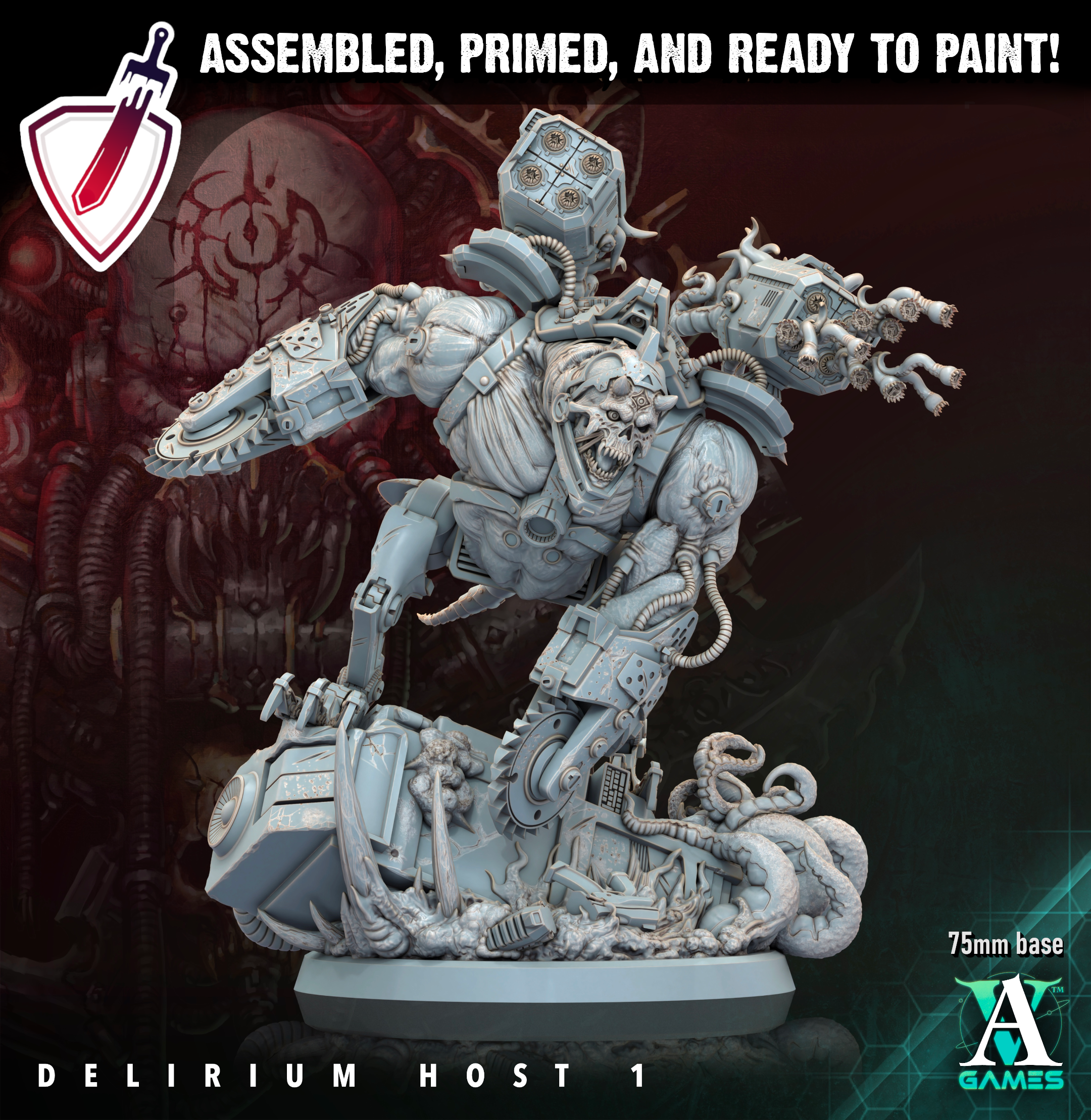 Void Despoiler | Miniatures By Archvillain Games | For Tabletop Gaming, D&D, Wargaming, Painting | Assembled And Primed (Copy) - Brush and Battle