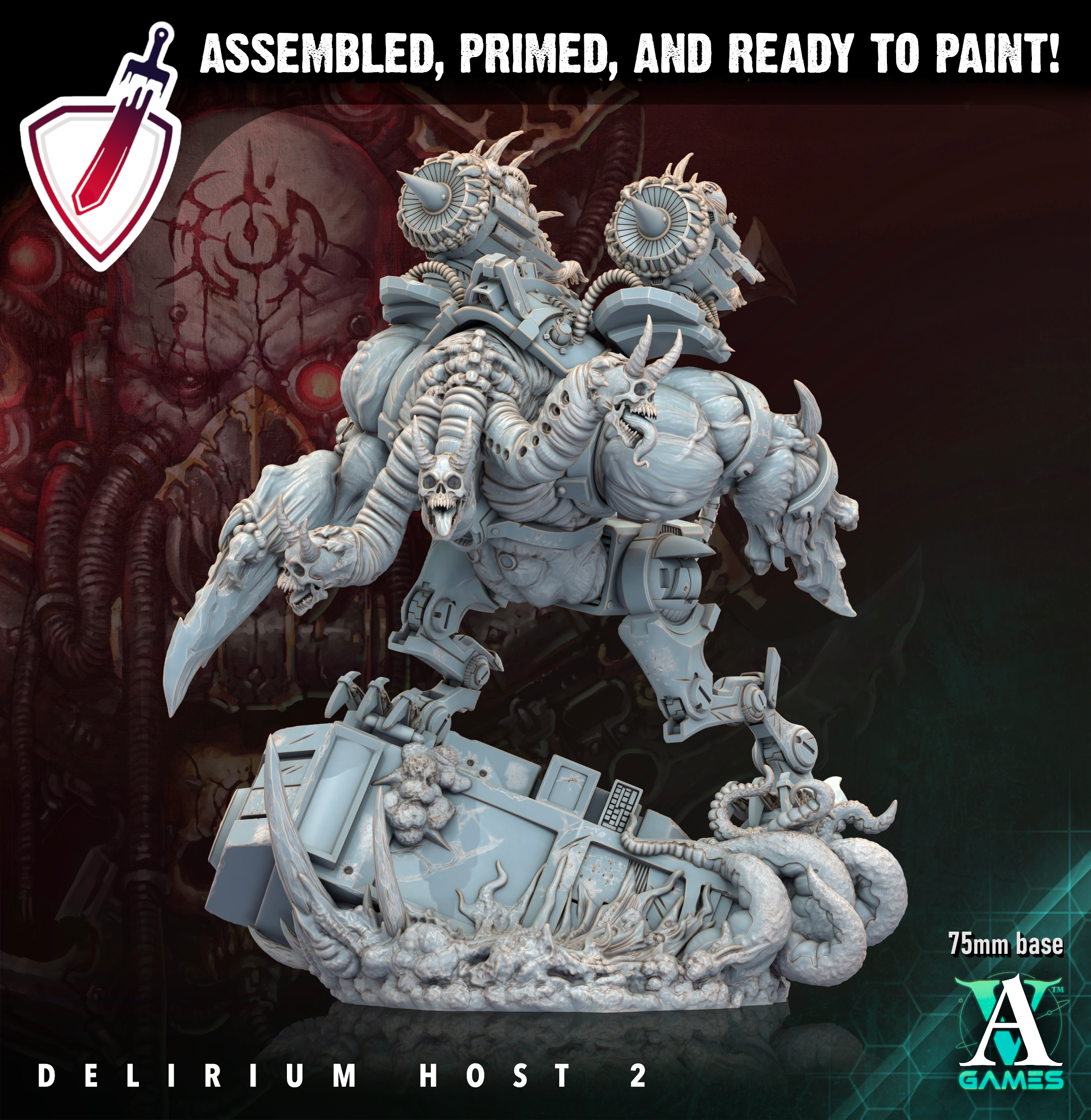 Void Despoiler | Miniatures By Archvillain Games | For Tabletop Gaming, D&D, Wargaming, Painting | Assembled And Primed (Copy) - Brush and Battle