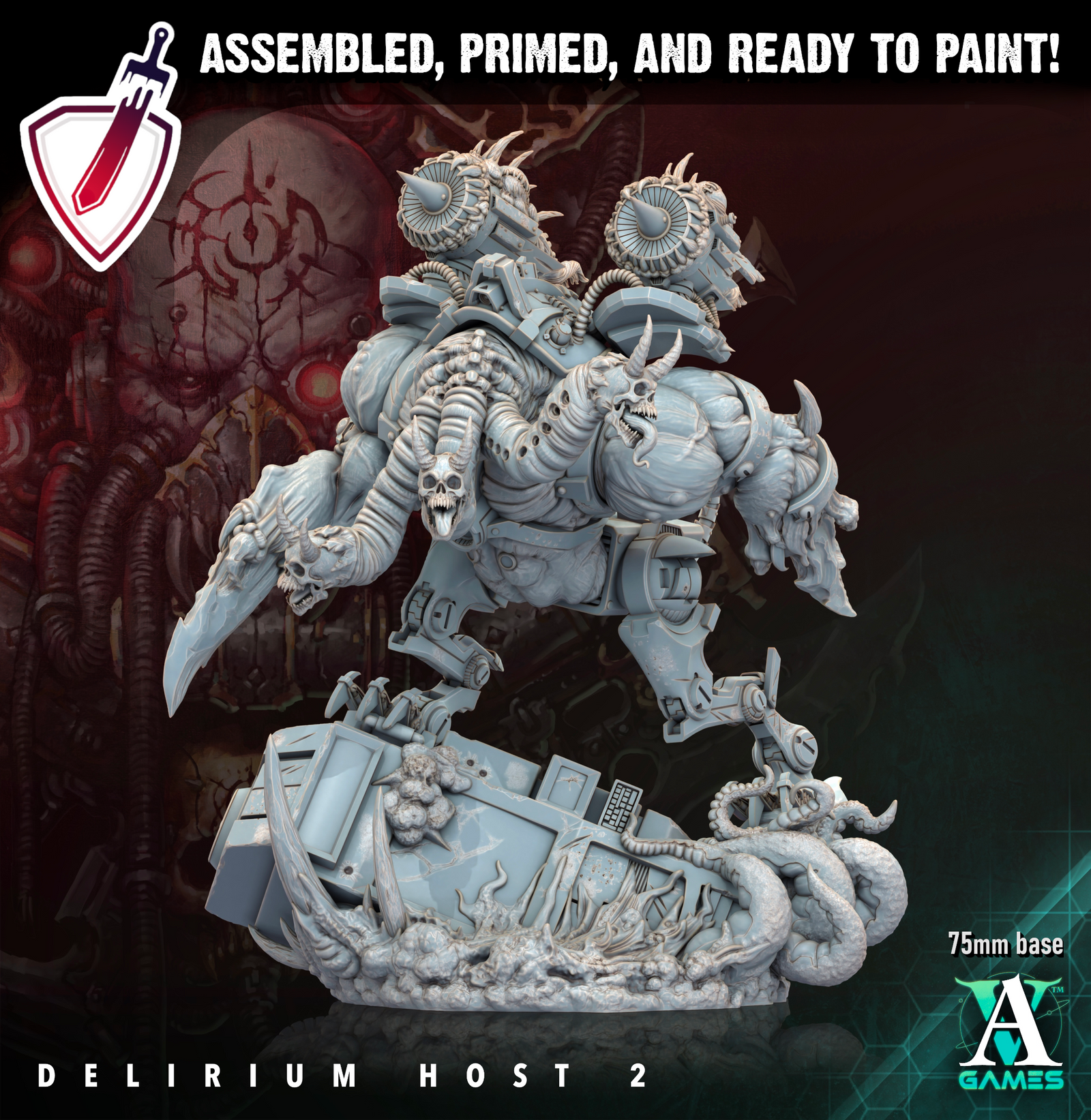 Void Despoiler | Miniatures By Archvillain Games | For Tabletop Gaming, D&D, Wargaming, Painting | Assembled And Primed (Copy) - Brush and Battle