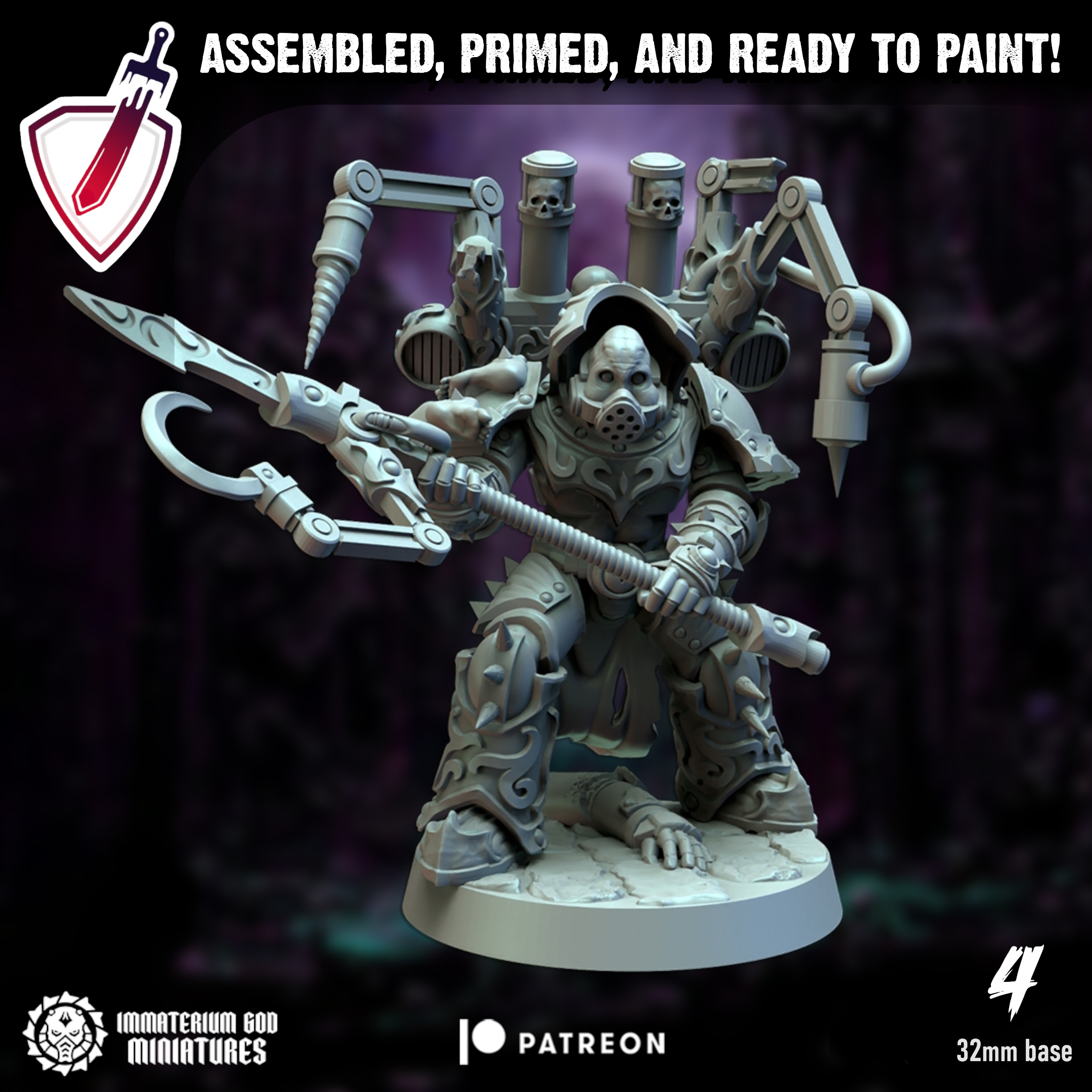 Surgeon Ravagers | Miniatures By Immaterium God | For Tabletop Gaming, D&D, Wargaming, And Painting | Assembled And Primed - Brush and Battle