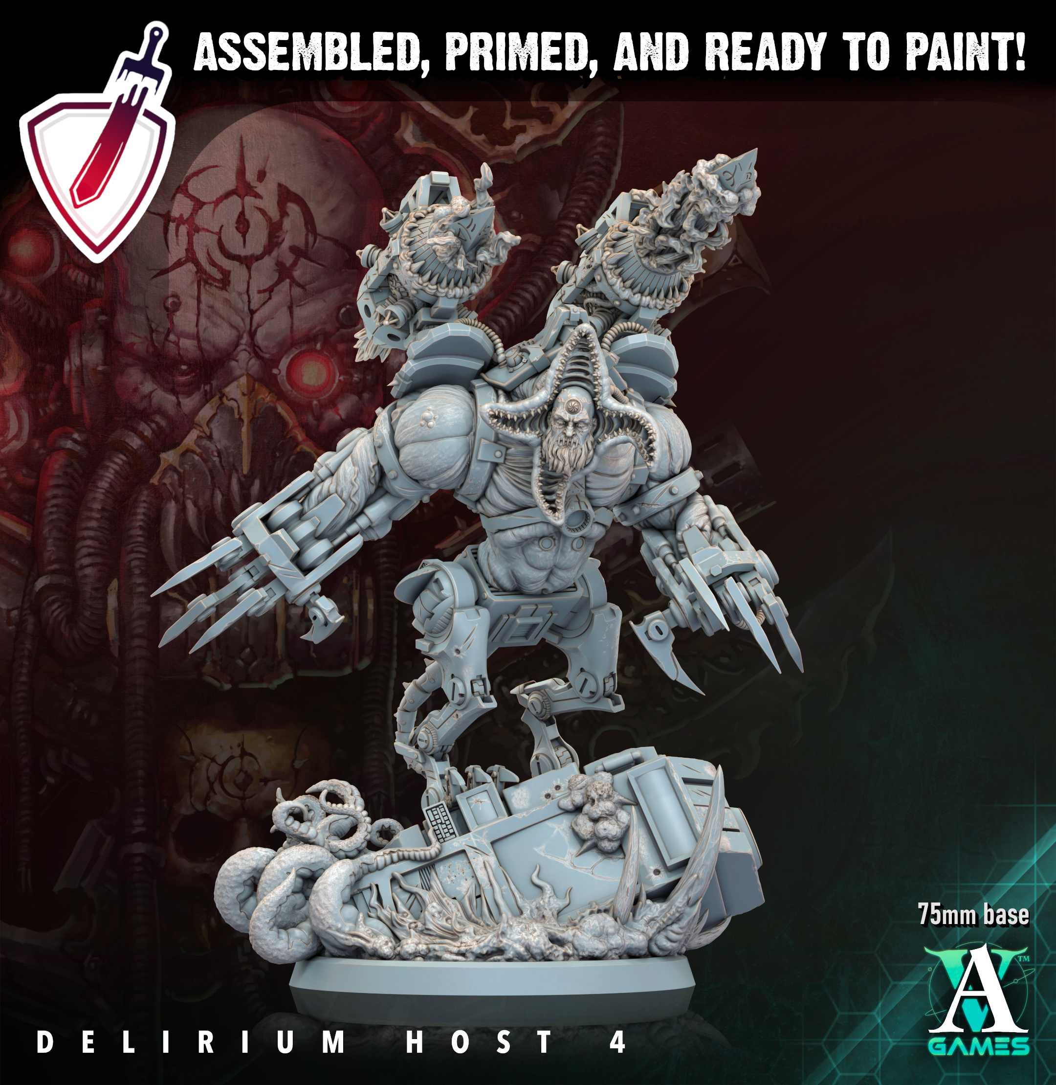 Void Despoiler | Miniatures By Archvillain Games | For Tabletop Gaming, D&D, Wargaming, Painting | Assembled And Primed (Copy) - Brush and Battle