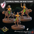 Mounted Halfling Peasants | Miniature By Crippled God Foundry | For Tabletop Gaming, D&D, Pathfinder, And Painting | Assembled And Primed - Brush and Battle