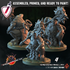 Yokozuna Maulers | Miniature By Crippled God Foundry | For Tabletop Gaming, D&D, Pathfinder, And Painting | Assembled And Primed - Brush and Battle
