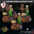 Halfling Commoners | Miniature By Crippled God Foundry | For Tabletop Gaming, D&D, Pathfinder, Painting | Assembled And Primed - Brush and Battle