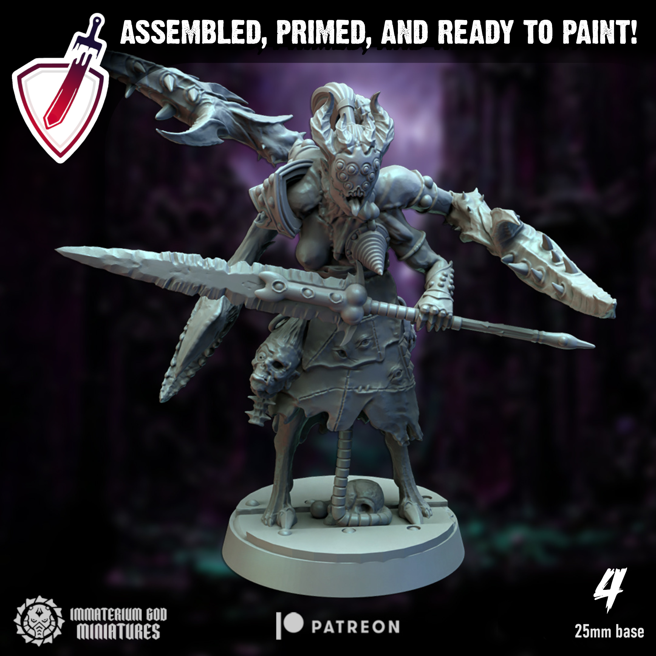 Torture Fanatics | Miniatures By Immaterium God | For Tabletop Gaming, D&D, Wargaming, And Painting | Assembled And Primed - Brush and Battle