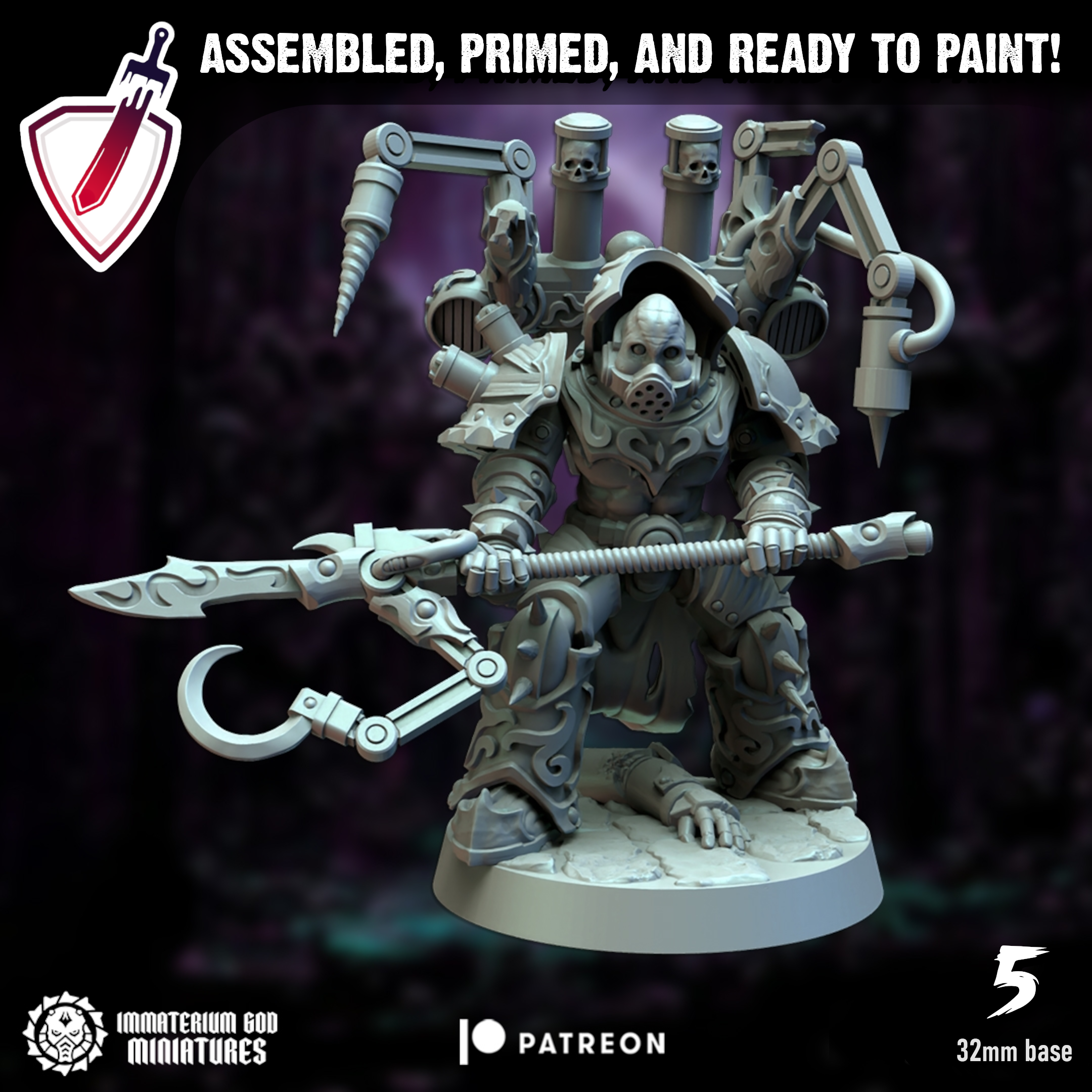 Surgeon Ravagers | Miniatures By Immaterium God | For Tabletop Gaming, D&D, Wargaming, And Painting | Assembled And Primed - Brush and Battle