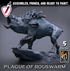 Wild Plague Rats | Miniatures By Lord Of The Print | For Tabletop Gaming, D&D, Pathfinder, And Painting | Assembled And Primed - Brush and Battle
