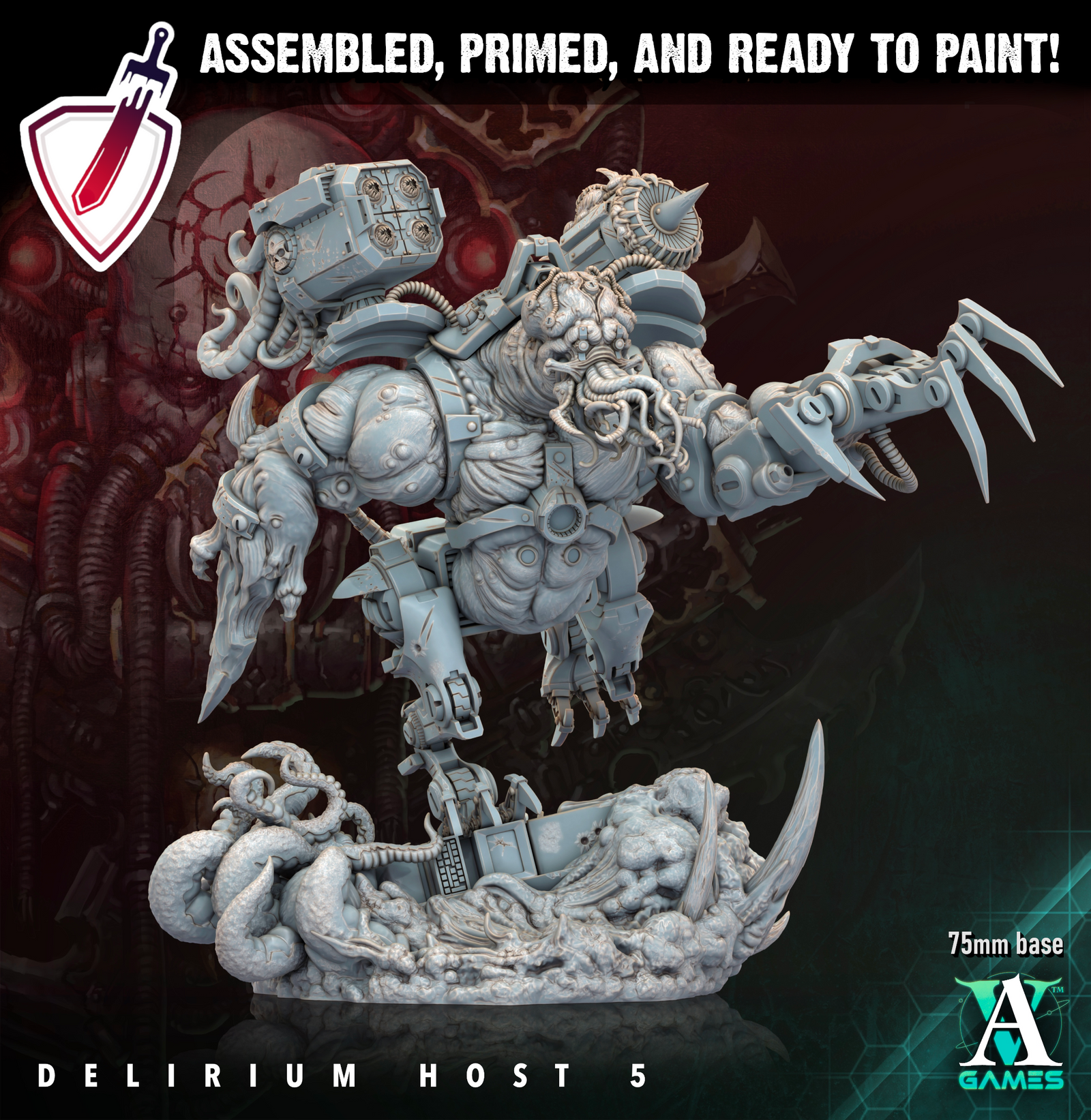 Void Despoiler | Miniatures By Archvillain Games | For Tabletop Gaming, D&D, Wargaming, Painting | Assembled And Primed (Copy) - Brush and Battle