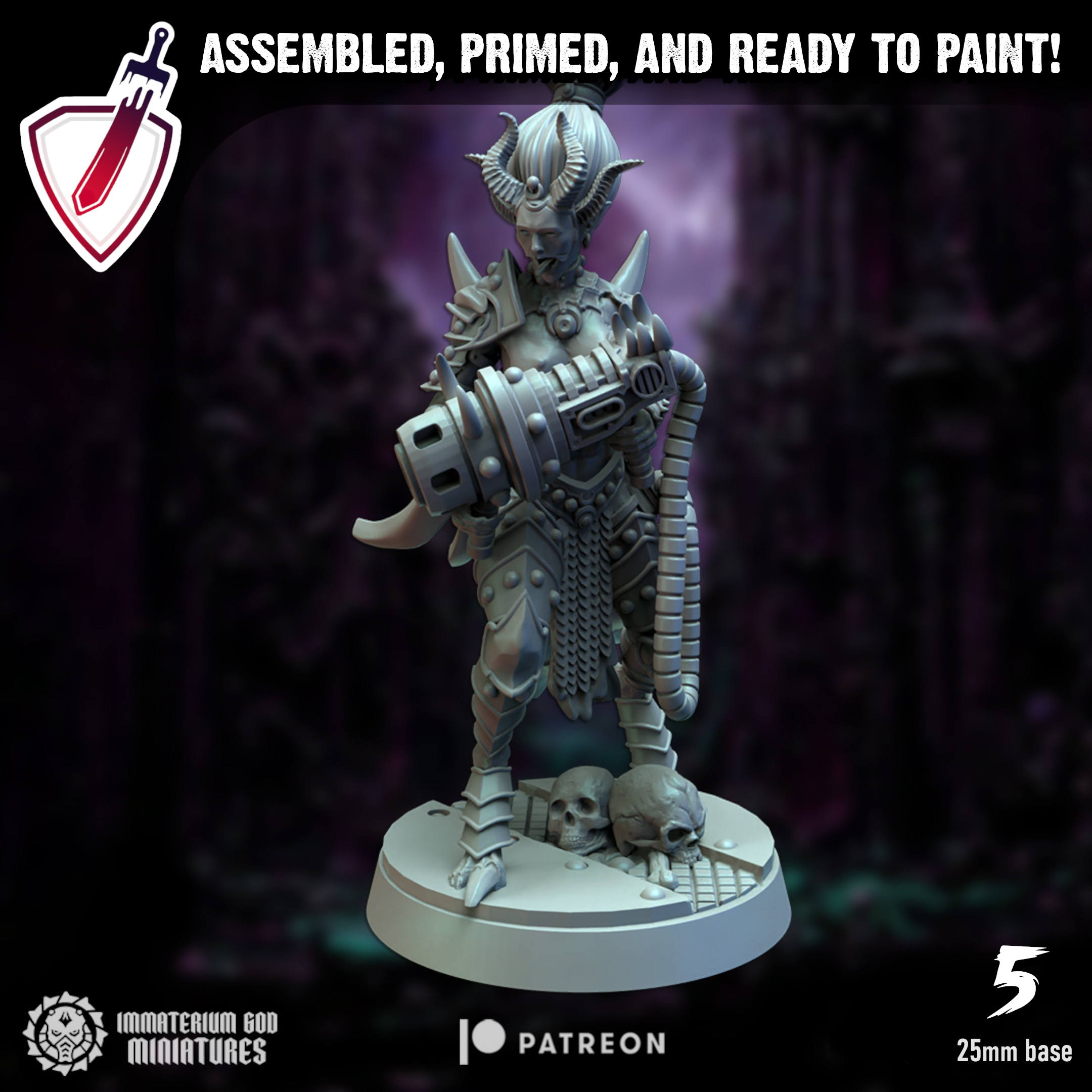 Torture Fanatics | Miniatures By Immaterium God | For Tabletop Gaming, D&D, Wargaming, And Painting | Assembled And Primed - Brush and Battle