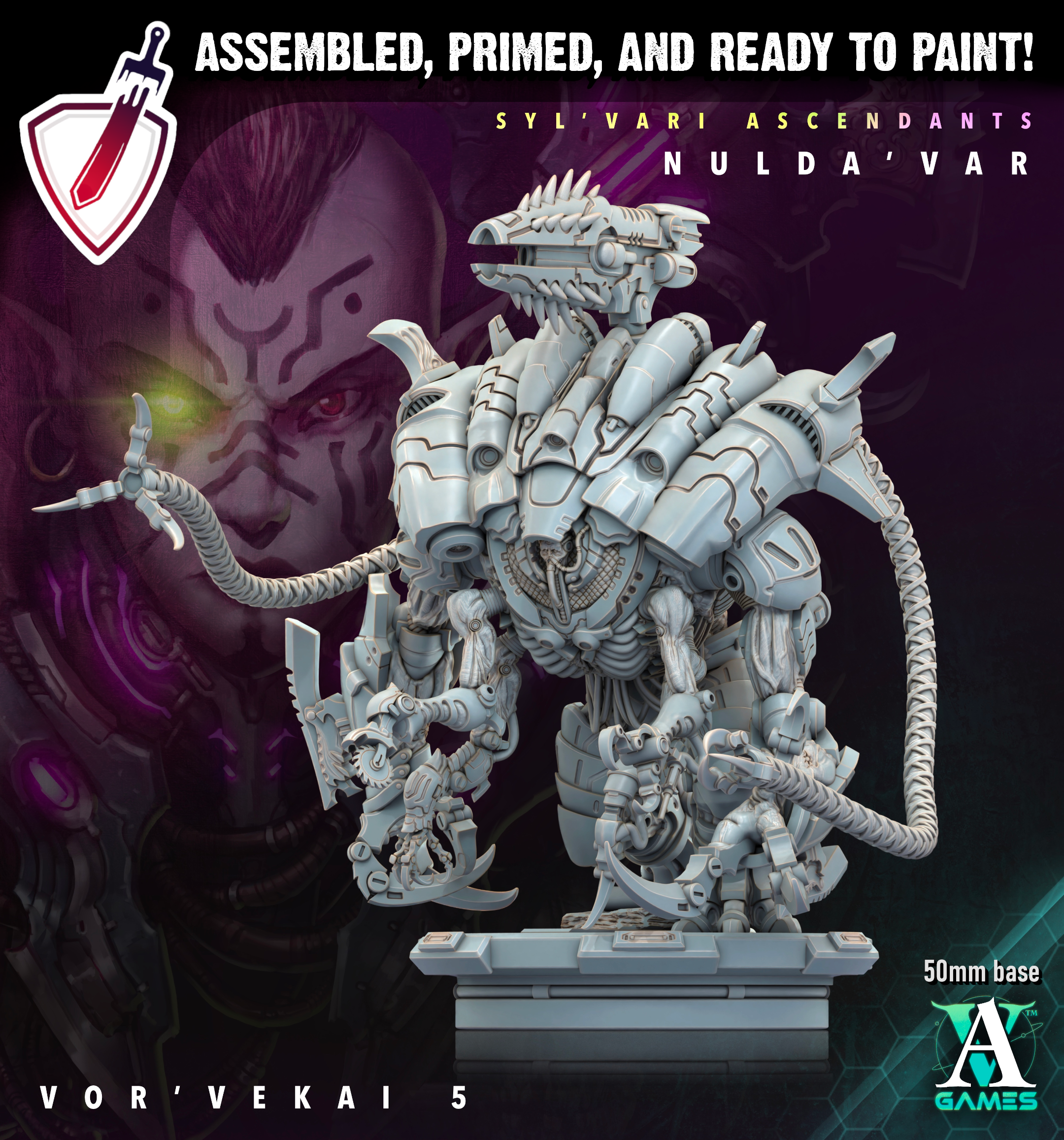 Vor Vekai | Miniatures By Archvillain Games | For Tabletop Gaming, D&D, Wargaming, Painting | Assembled And Primed - Brush and Battle