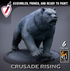 Wild Templar Bears | Miniatures By Lord Of The Print | For Tabletop Gaming, D&D, Pathfinder, And Painting | Assembled And Primed - Brush and Battle