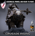 Mounted Templars | Miniatures By Lord Of The Print | For Tabletop Gaming, D&D, Pathfinder, Painting | Assembled And Primed - Brush and Battle