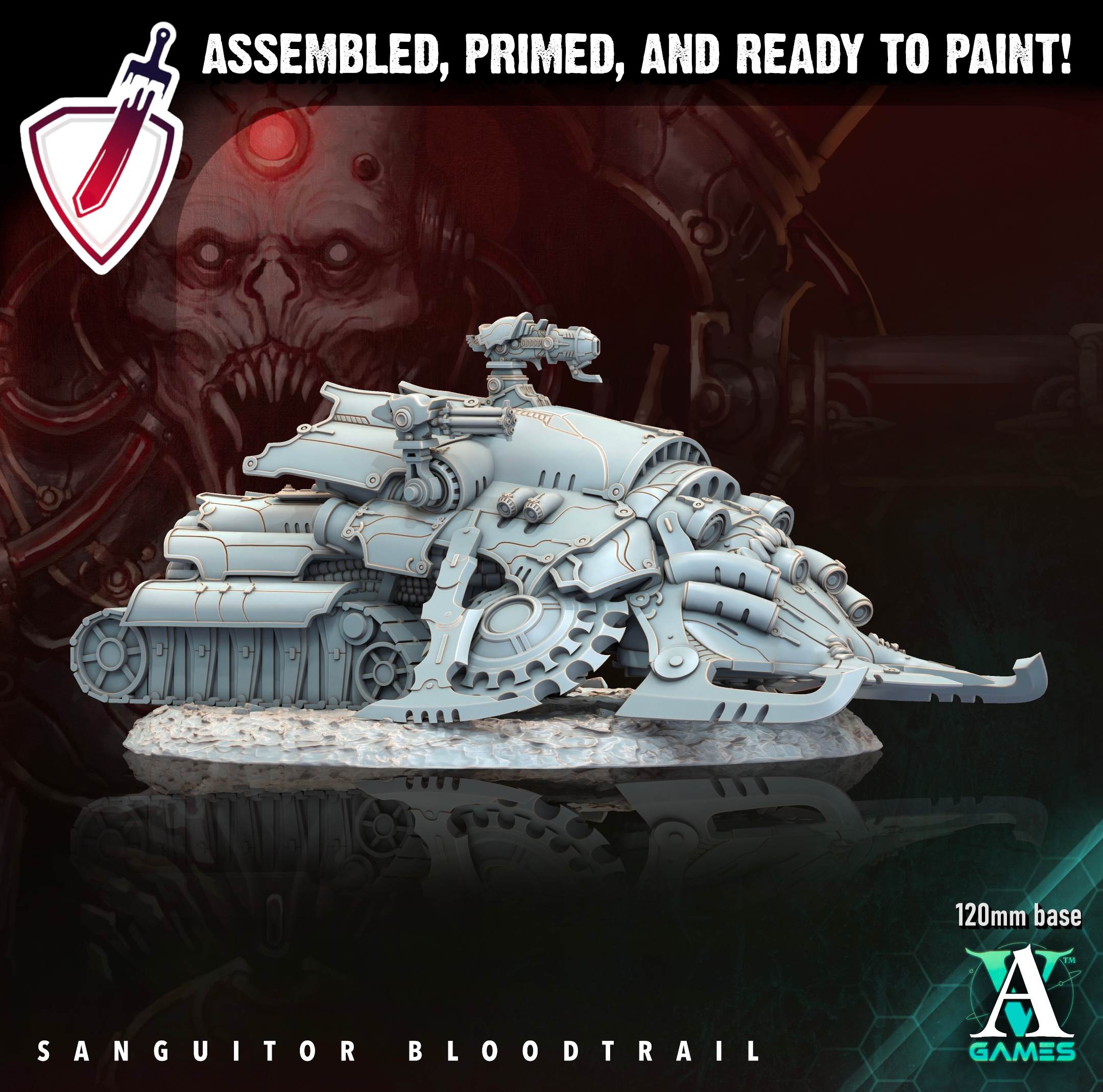 Sanguitor Bloodtrails | Miniatures By Archvillain Games | For Tabletop Gaming, D&D, Wargaming, Painting | Assembled And Primed - Brush and Battle