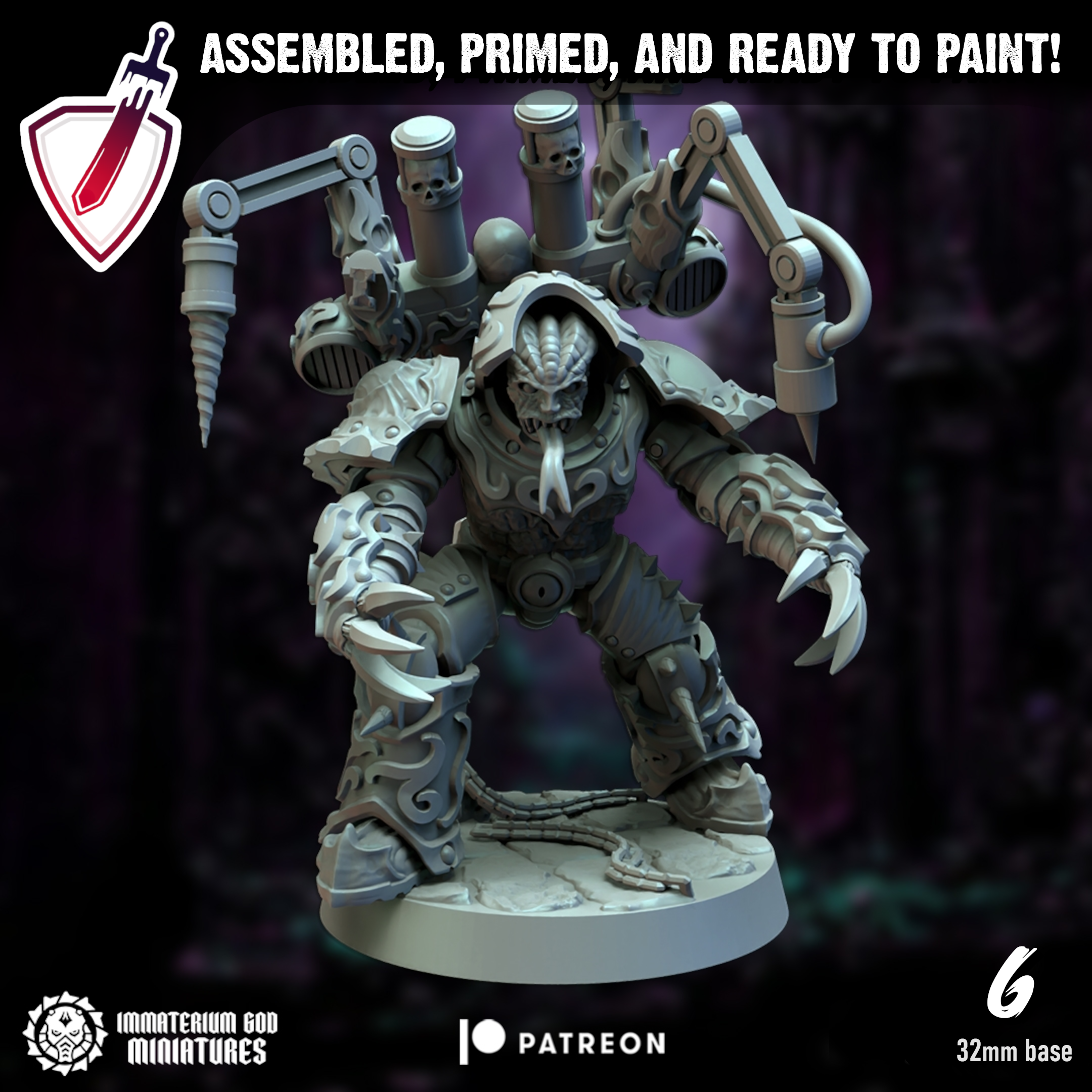 Surgeon Ravagers | Miniatures By Immaterium God | For Tabletop Gaming, D&D, Wargaming, And Painting | Assembled And Primed - Brush and Battle