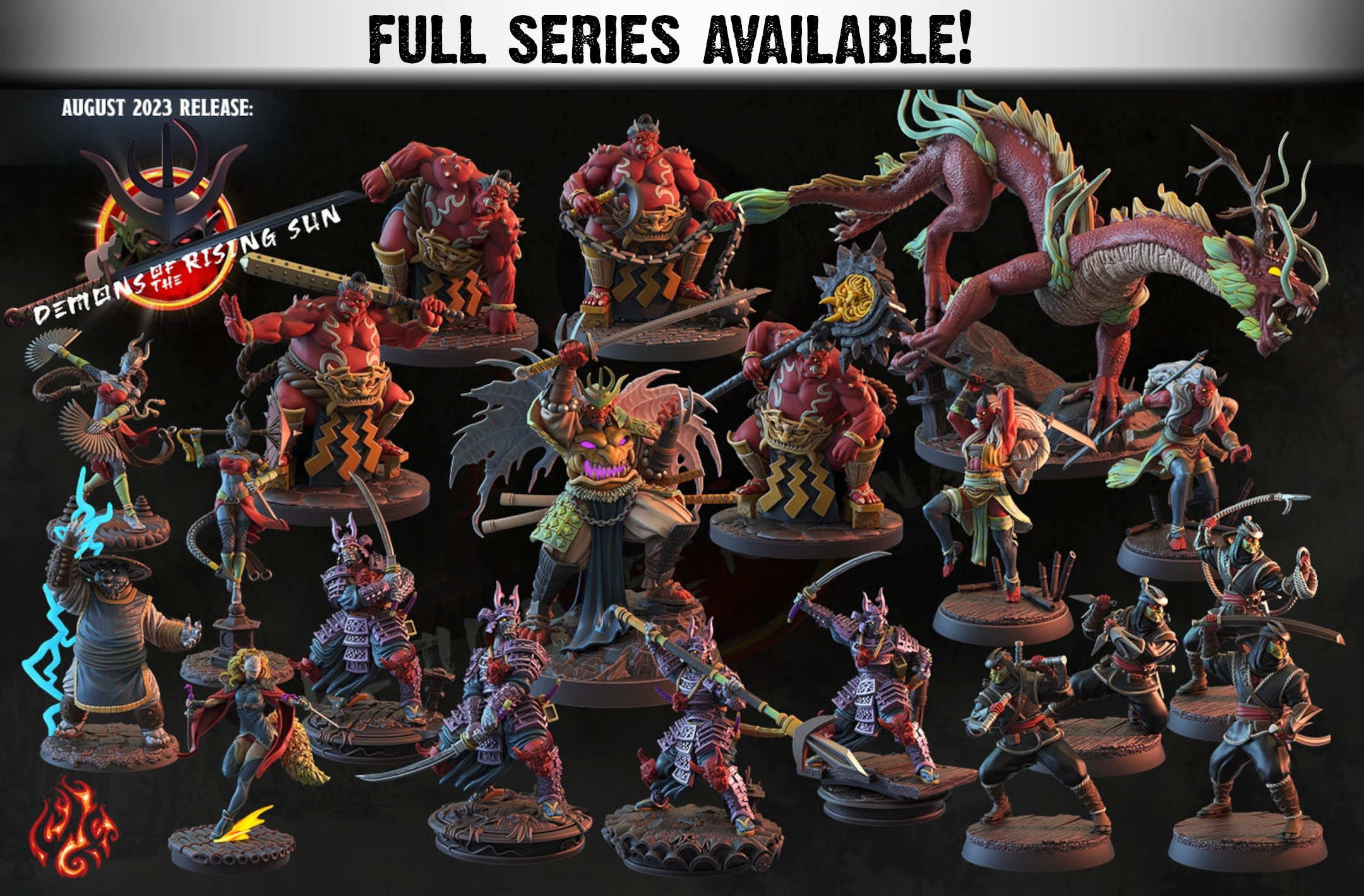 Yokozuna Maulers | Miniature By Crippled God Foundry | For Tabletop Gaming, D&D, Pathfinder, And Painting | Assembled And Primed - Brush and Battle