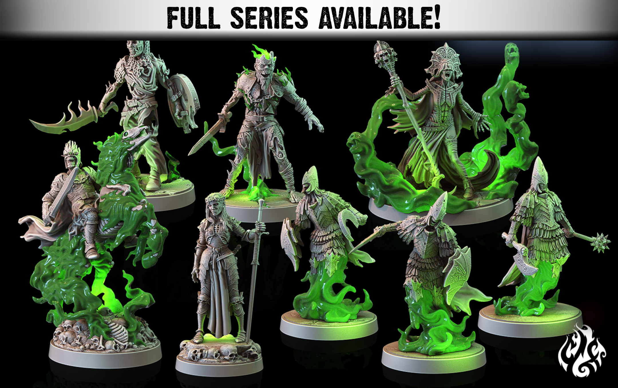 Lost Souls | Miniatures By Crippled God Foundry | For Tabletop Gaming, D&D, Pathfinder, And Painting | Assembled And Primed - Brush and Battle