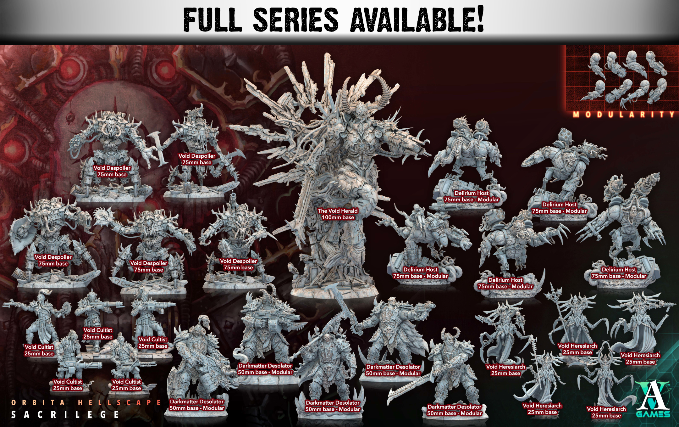 Void Despoiler | Miniatures By Archvillain Games | For Tabletop Gaming, D&D, Wargaming, Painting | Assembled And Primed (Copy) - Brush and Battle