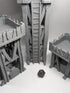 Badlands Guard Towers | Tabletop Terrain Set | By Forbidden Prints | Orc Scrap Themed Bundle Great For Any 28Mm Or 32Mm Tabletop Wargame! - Brush and Battle