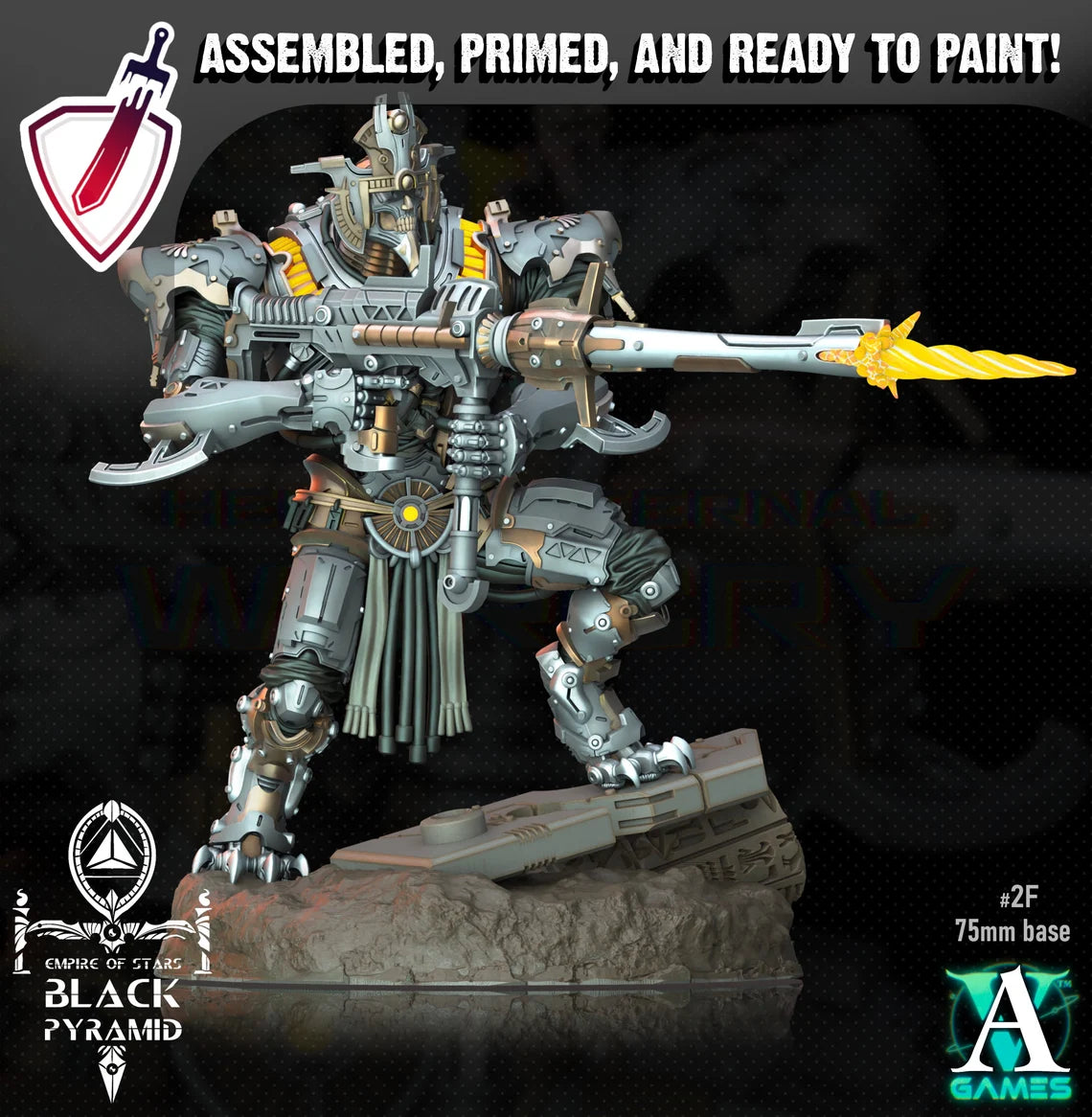 Keteph Atekhramun | Miniatures By Archvillain Games | For Tabletop Gaming, D&D, Wargaming, Painting | Assembled And Primed (Copy) - Brush and Battle