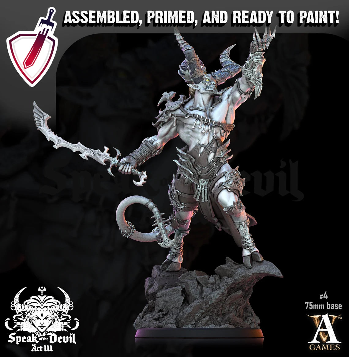 Anedos - The Lost Grace | Miniatures By Archvillain Games | For Tabletop Gaming, D&D, Pathfinder, And Painting | Assembled And Primed - Brush and Battle