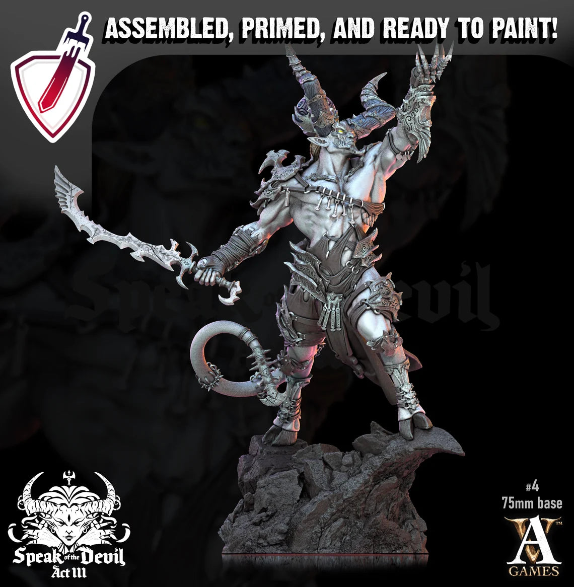 Anedos - The Lost Grace | Miniatures By Archvillain Games | For Tabletop Gaming, D&D, Pathfinder, And Painting | Assembled And Primed - Brush and Battle