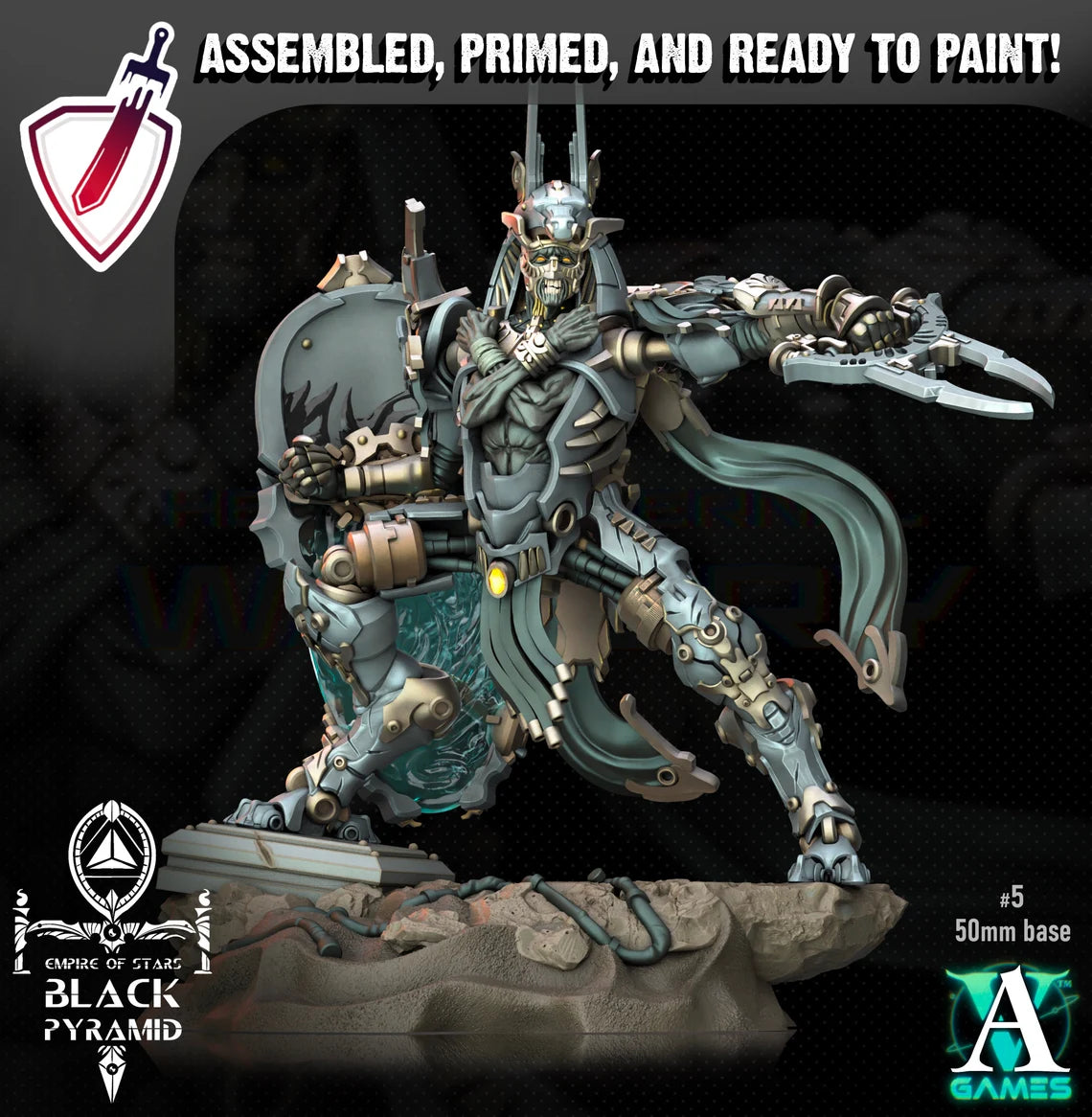 Keteph Issahar| Miniatures By Archvillain Games | For Tabletop Gaming, D&D, Wargaming, Painting | Assembled And Primed - Brush and Battle