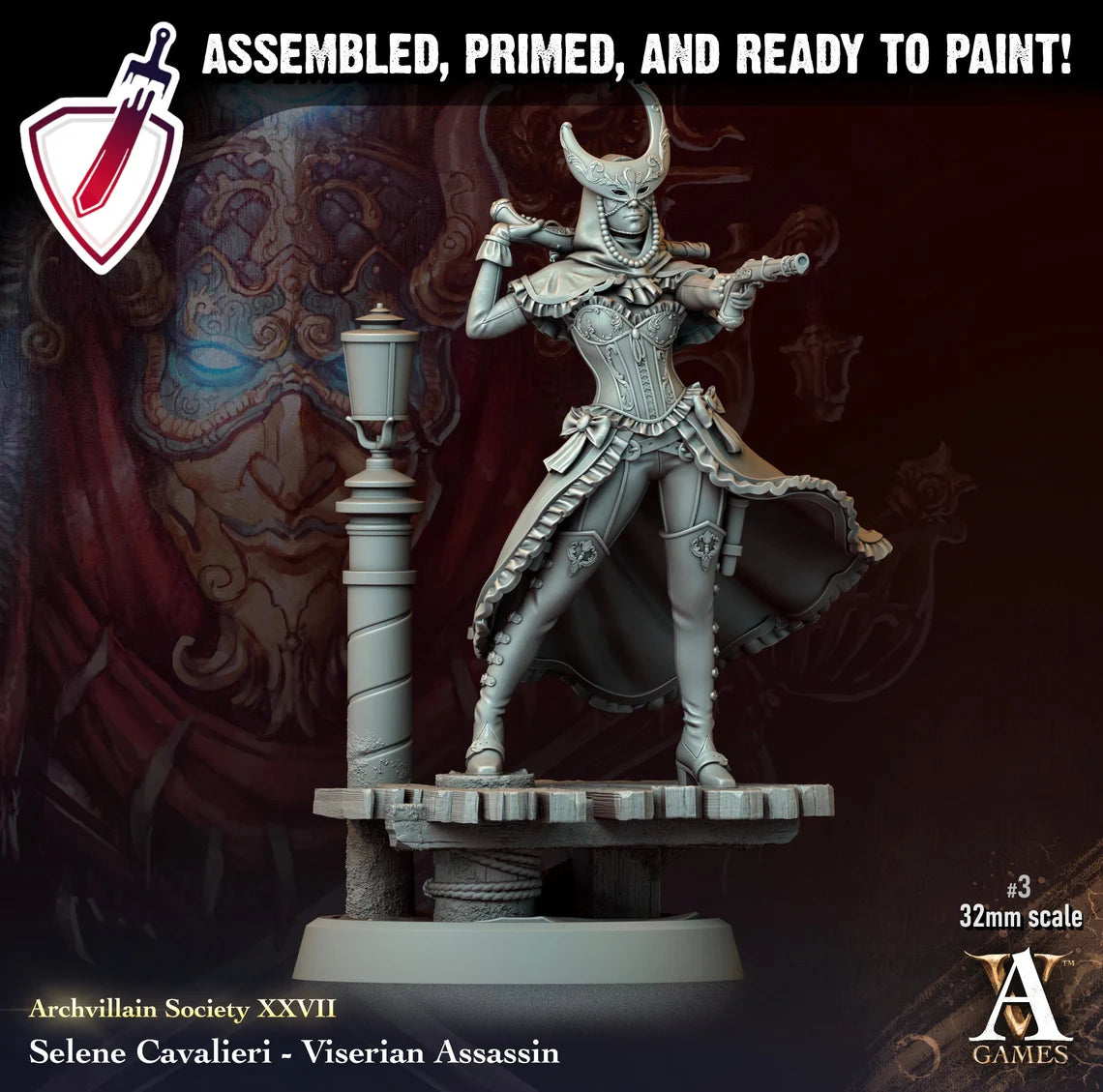 Heroes Vol. XXVII | Miniatures By Archvillain Games | For Tabletop Gaming, D&D, Pathfinder, Painting | Assembled And Primed - Brush and Battle