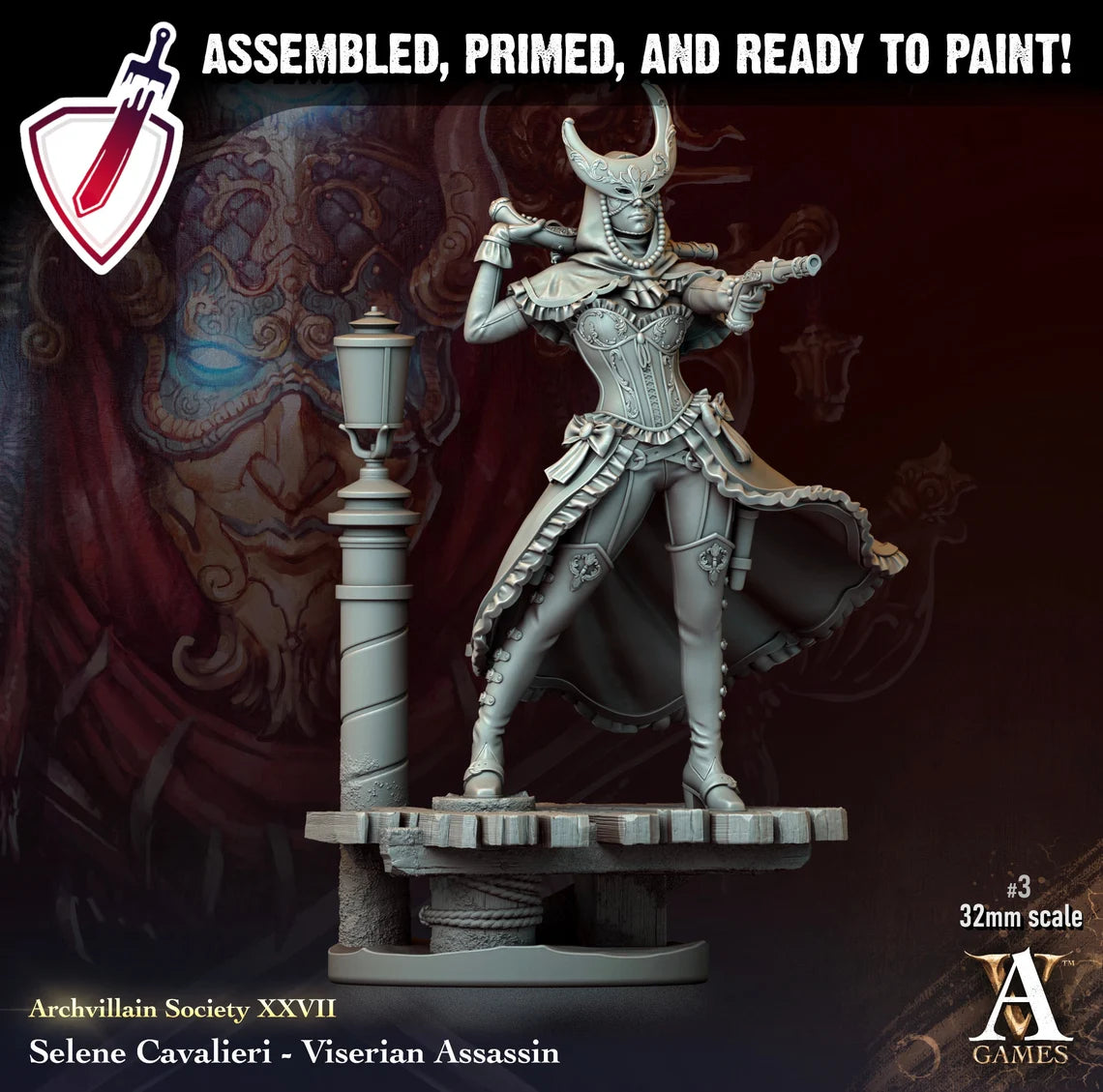 Heroes Vol. XXVII | Miniatures By Archvillain Games | For Tabletop Gaming, D&D, Pathfinder, Painting | Assembled And Primed - Brush and Battle