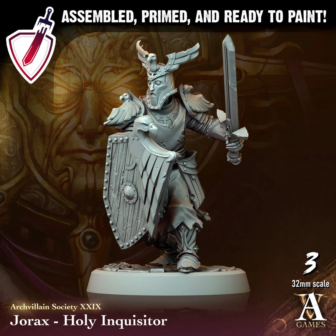 Heroes Vol. XXIX | Miniatures By Archvillain Games | For Tabletop Gaming, D&D, Pathfinder, Painting | Assembled And Primed - Brush and Battle