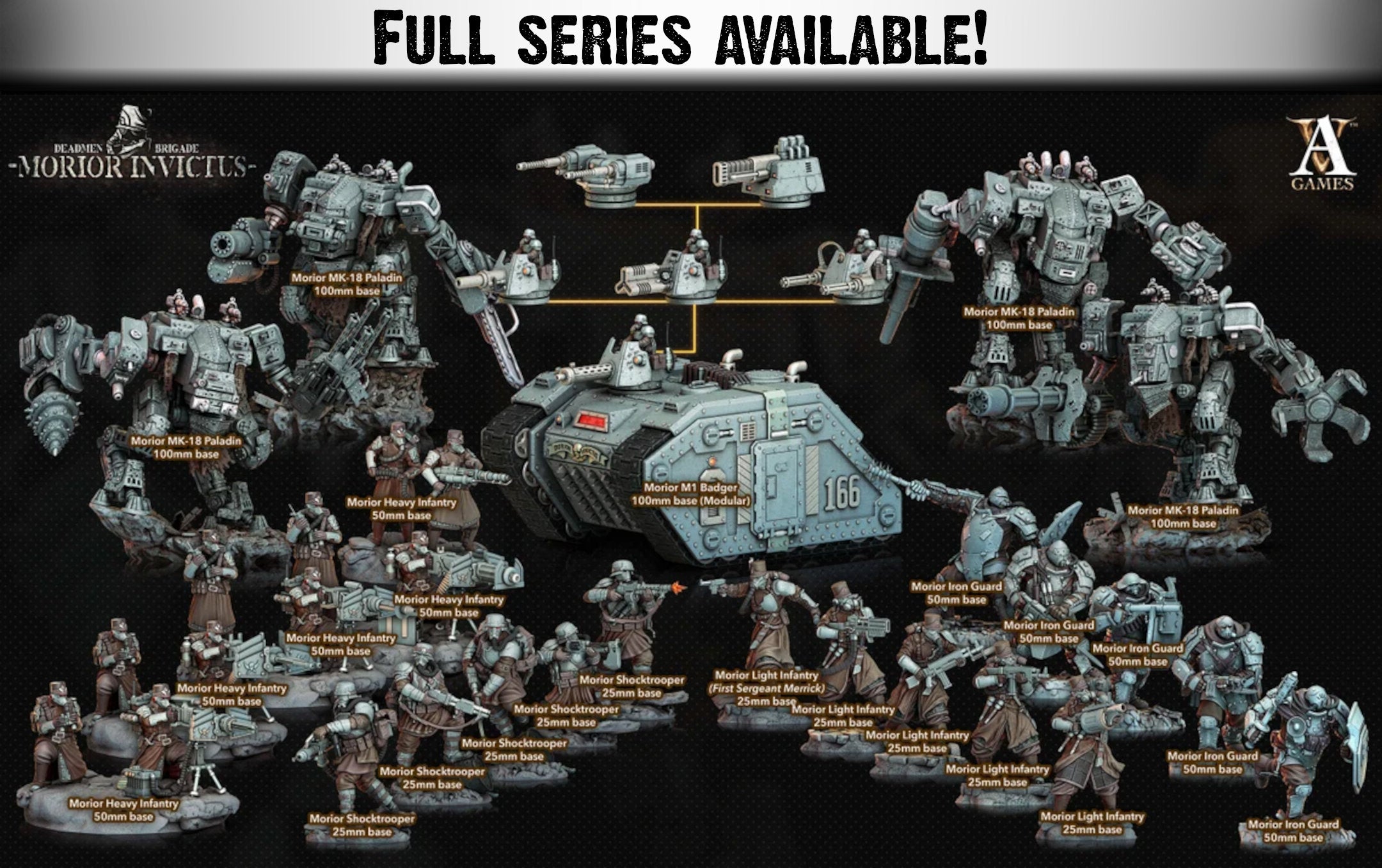 Morior MK-18 Paladin | (Massive) Miniatures by Archvillain Games | For Tabletop Gaming, D&D, Wargaming, and Painting | Assembled and Primed