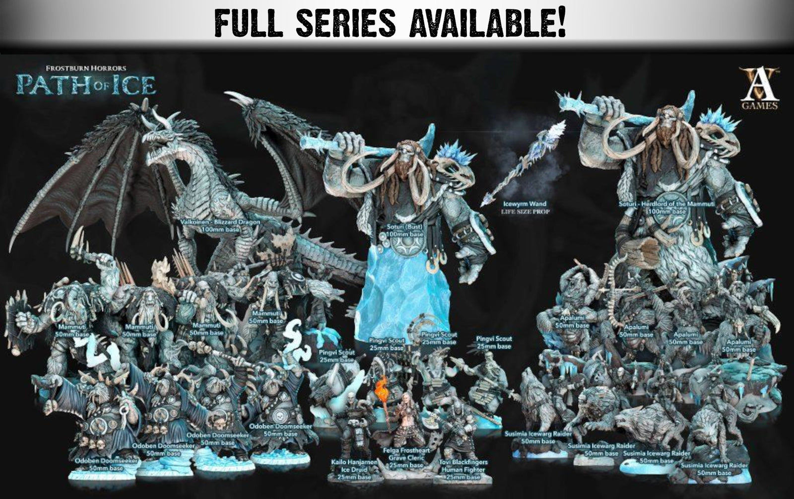 Susimia Icewarg Raiders | Miniature by Archvillain Games | Resin mini for tabletop gaming, D&D, Pathfinder, painting | Assembled and Primed