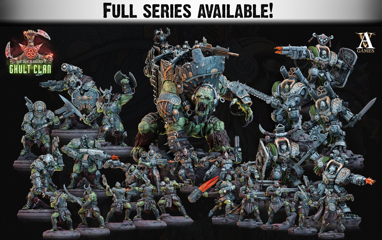 Ghult Berserkers | Miniatures by Archvillain Games | Resin Mini for Tabletop Gaming, D&D, Wargaming, Painting | Assembled and Primed