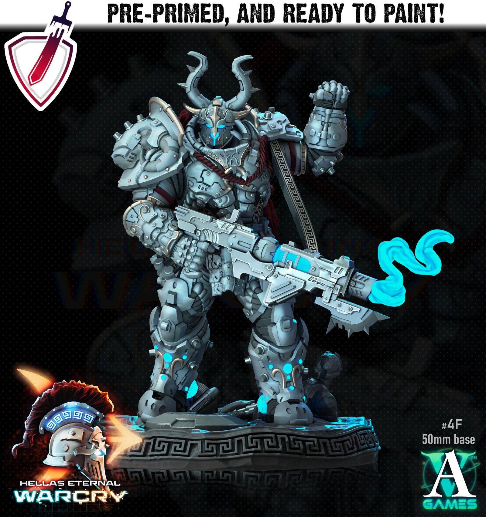 Myrmidones | Miniatures by Archvillain Games | Resin Mini for Tabletop Gaming, D&D, Pathfinder, Wargaming, Painting | Assembled and Primed