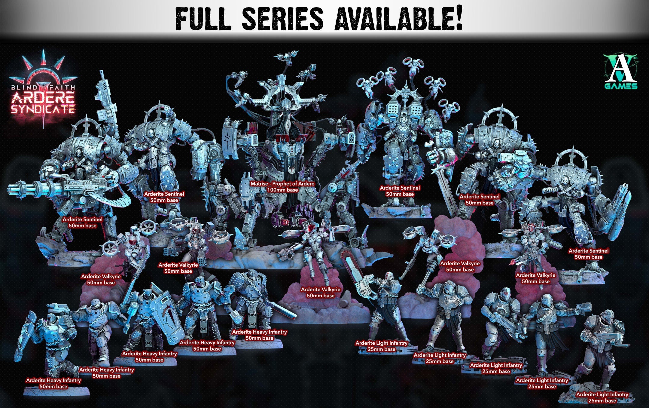 Arderite Sentinels | (Large) Miniatures by Archvillain Games | For Tabletop Gaming, D&D, Wargaming, and Painting | Assembled and Primed