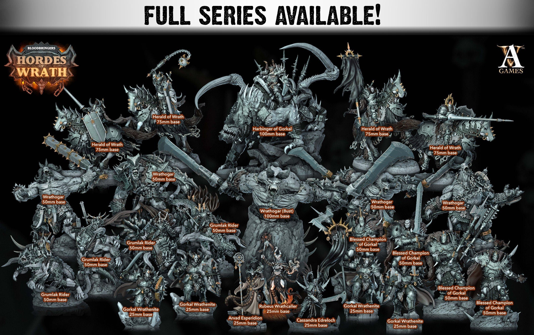 Harbinger of Gorkal | (Massive) Miniature by Archvillain Games | For tabletop gaming, D&D, Pathfinder, and painting | Assembled and Primed