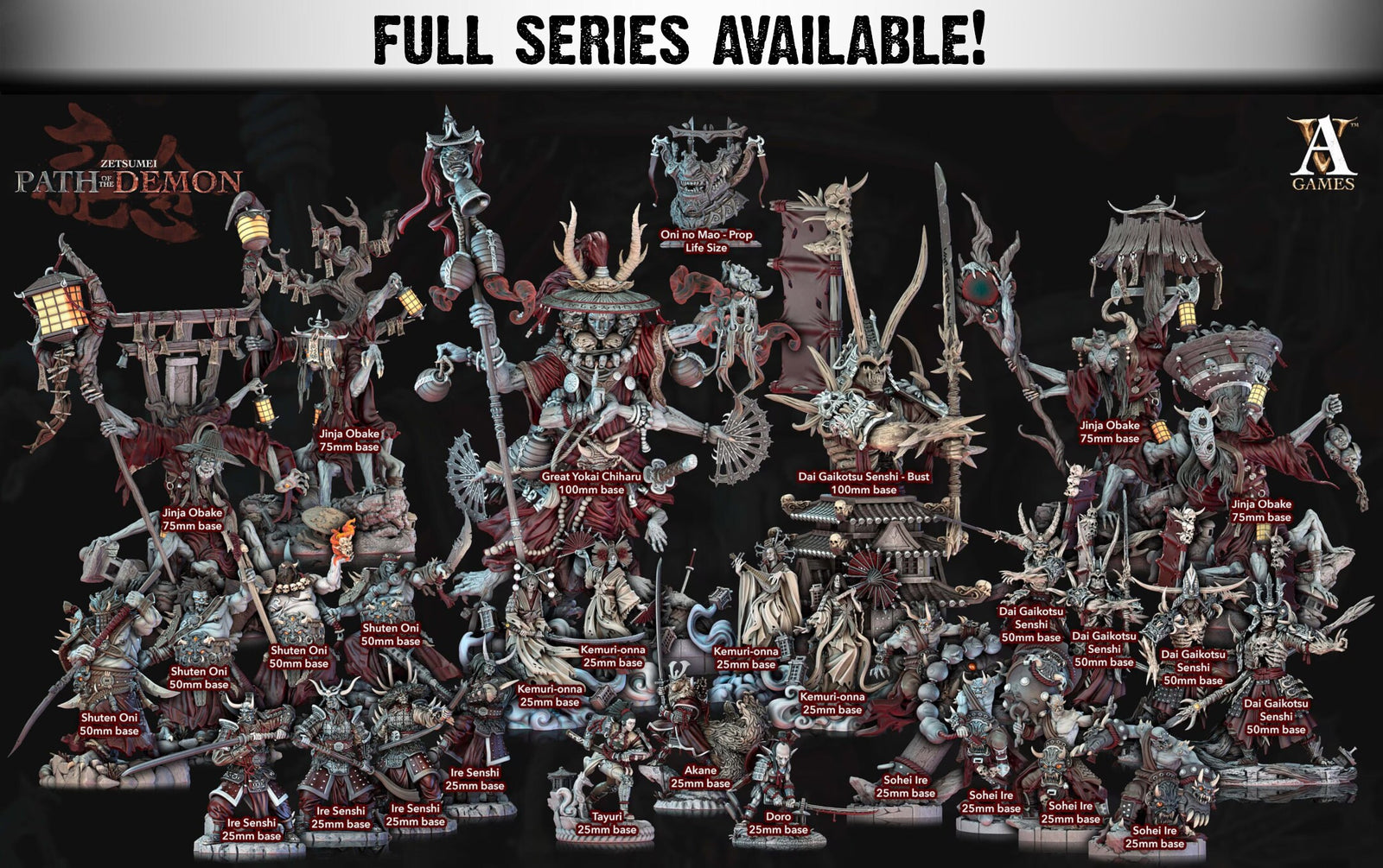 Kemuri Onna | Miniatures by Archvillain Games | Resin mini for tabletop gaming, D&D, Pathfinder, and painting | Assembled and Primed