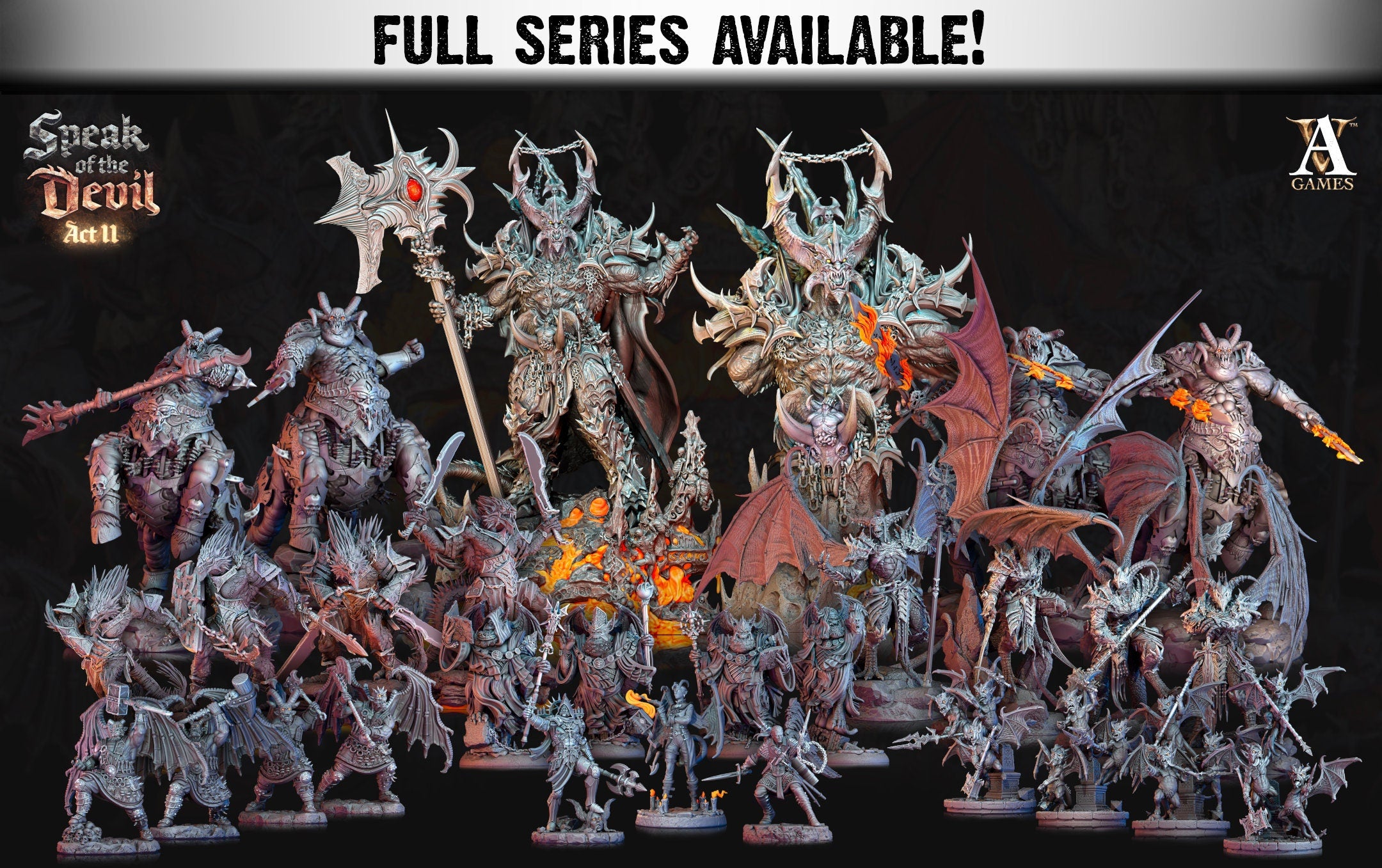 Terebrian Devil | Miniatures by Archvillain Games | Resin Mini for Tabletop Gaming, D&D, Pathfinder, Painting | Assembled and Primed - Brush and Battle