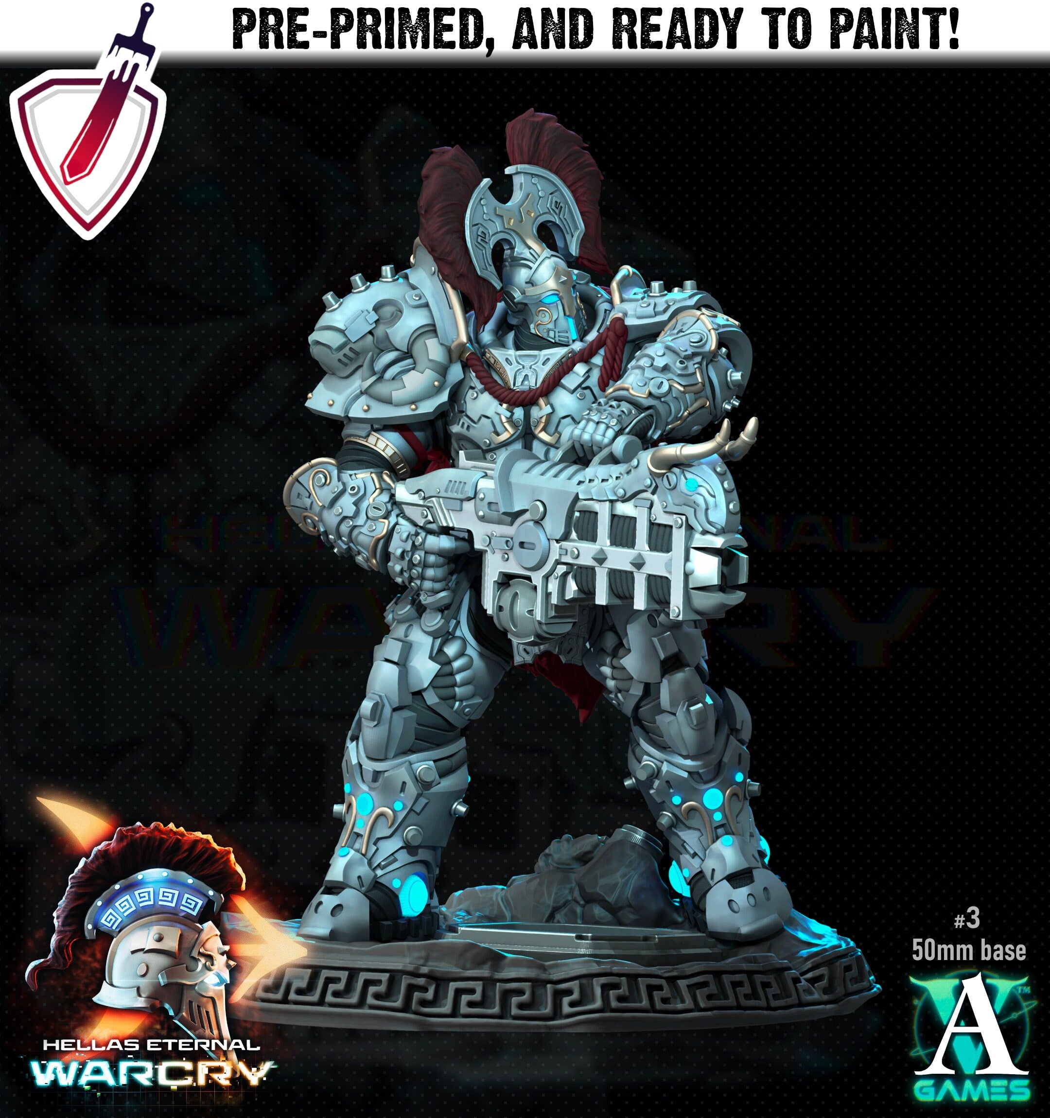 Myrmidones | Miniatures by Archvillain Games | Resin Mini for Tabletop Gaming, D&D, Pathfinder, Wargaming, Painting | Assembled and Primed