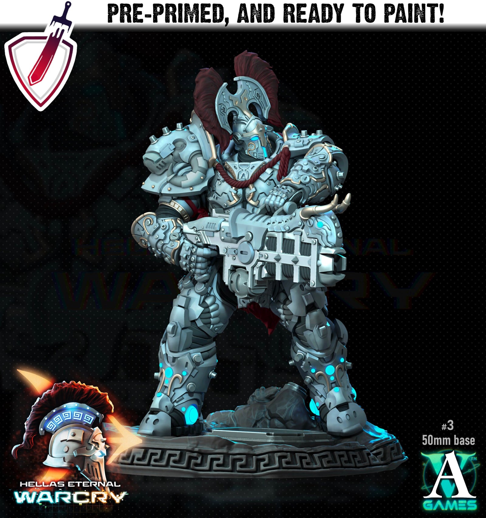 Myrmidones | Miniatures by Archvillain Games | Resin Mini for Tabletop Gaming, D&D, Pathfinder, Wargaming, Painting | Assembled and Primed