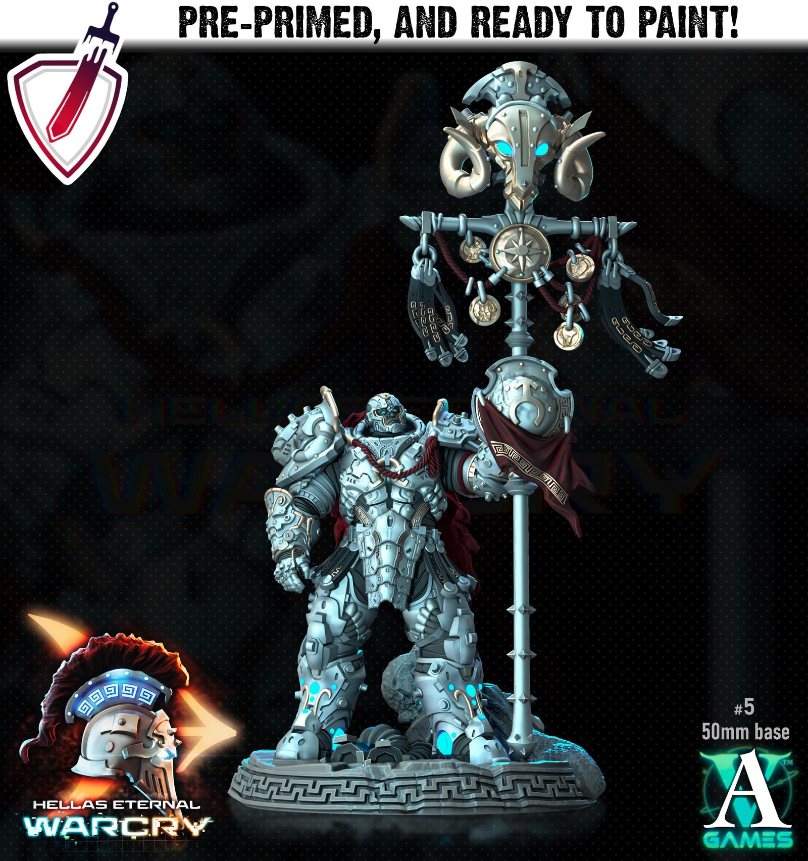 Myrmidones | Miniatures by Archvillain Games | Resin Mini for Tabletop Gaming, D&D, Pathfinder, Wargaming, Painting | Assembled and Primed