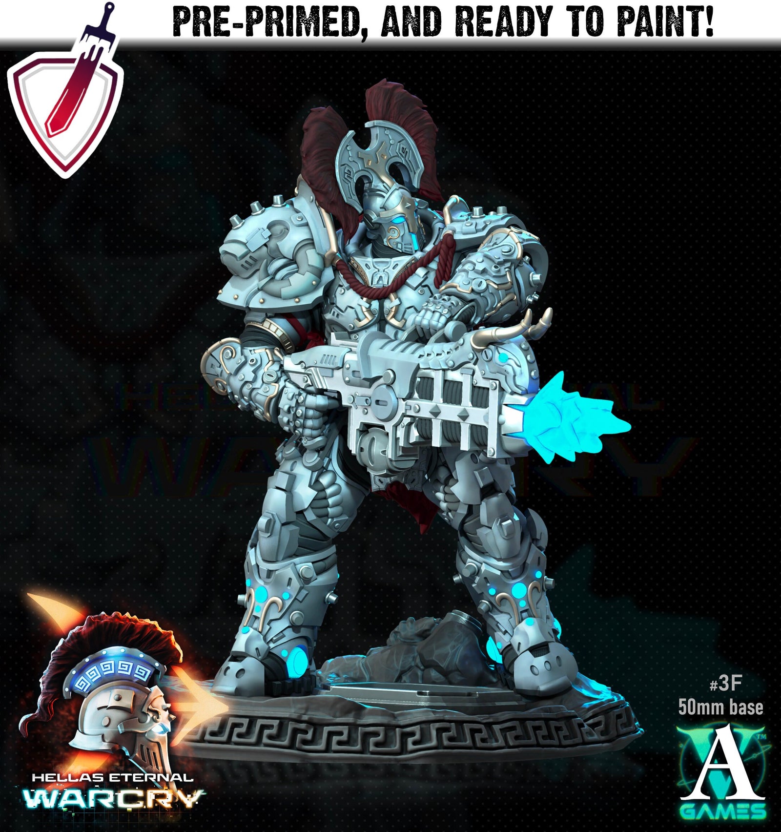 Myrmidones | Miniatures by Archvillain Games | Resin Mini for Tabletop Gaming, D&D, Pathfinder, Wargaming, Painting | Assembled and Primed