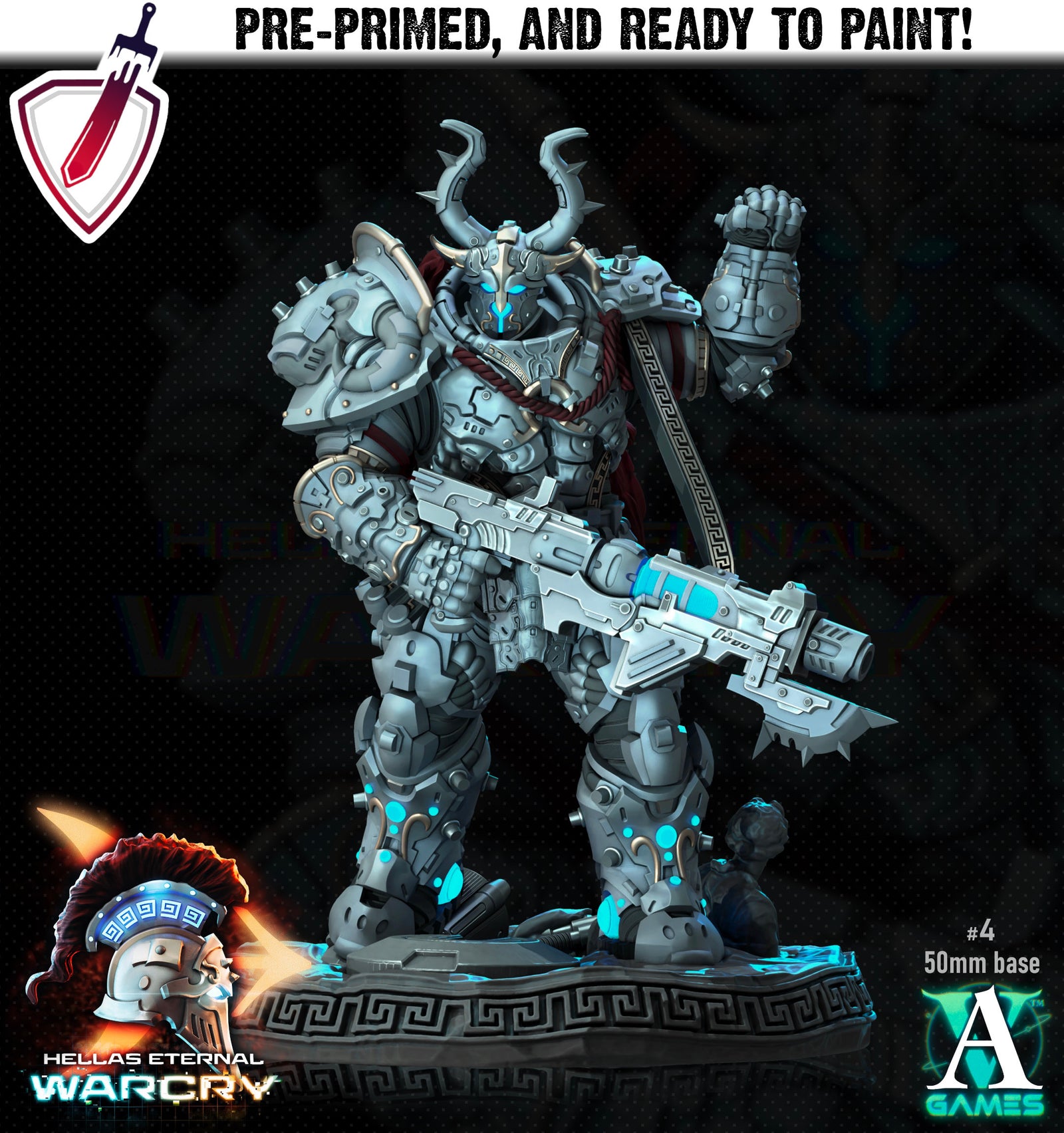 Myrmidones | Miniatures by Archvillain Games | Resin Mini for Tabletop Gaming, D&D, Pathfinder, Wargaming, Painting | Assembled and Primed