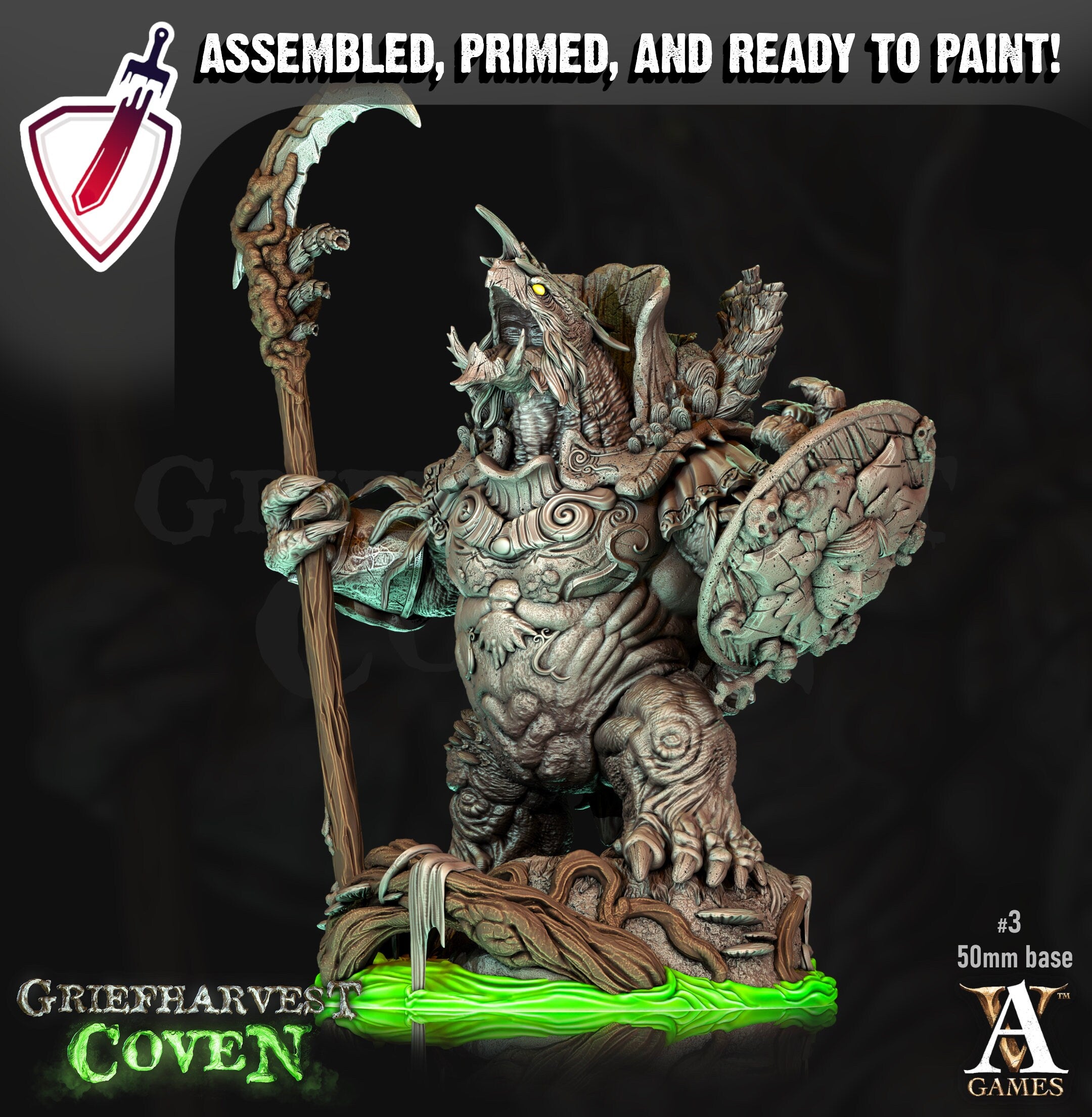 Rukabak | Miniatures by Archvillain Games | Resin Mini for Tabletop Gaming, D&D, Pathfinder, Painting | Assembled and Primed - Brush and Battle