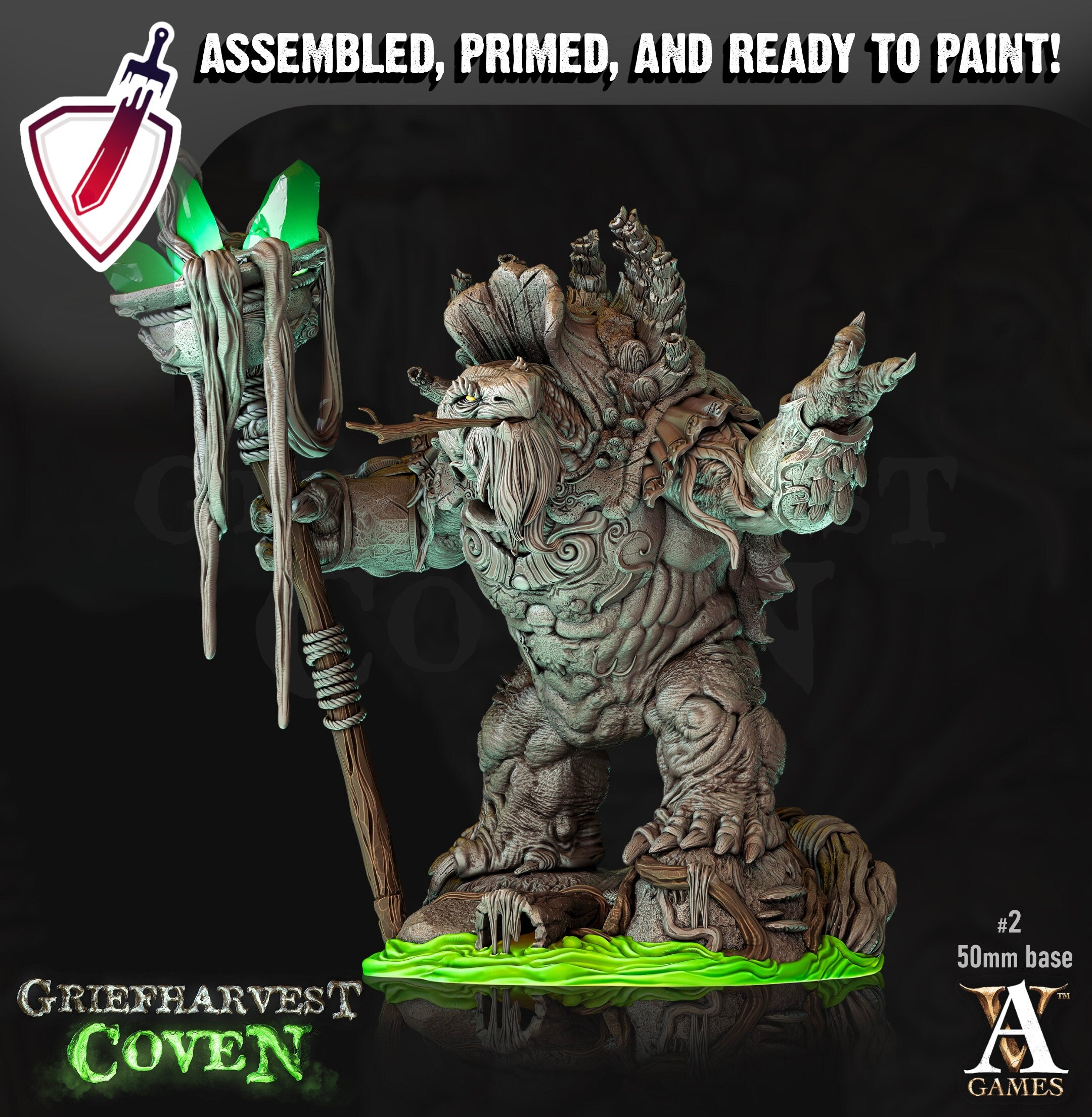 Rukabak | Miniatures by Archvillain Games | Resin Mini for Tabletop Gaming, D&D, Pathfinder, Painting | Assembled and Primed - Brush and Battle