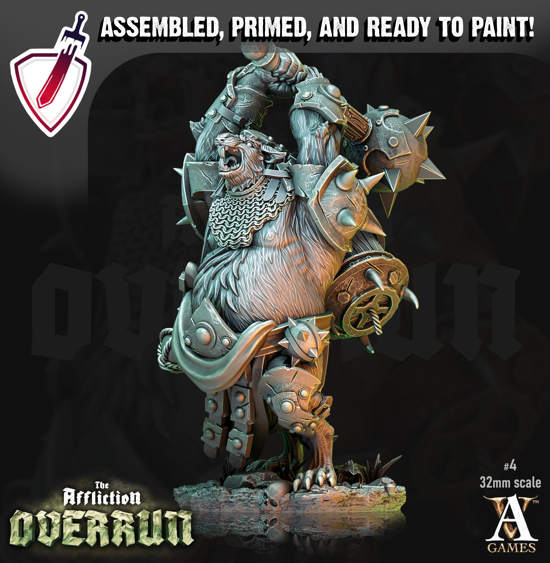 Rat Saboteurs | Miniatures by Archvillain Games | Resin Mini for Tabletop Gaming, D&D, Pathfinder, Painting | Assembled and Primed - Brush and Battle