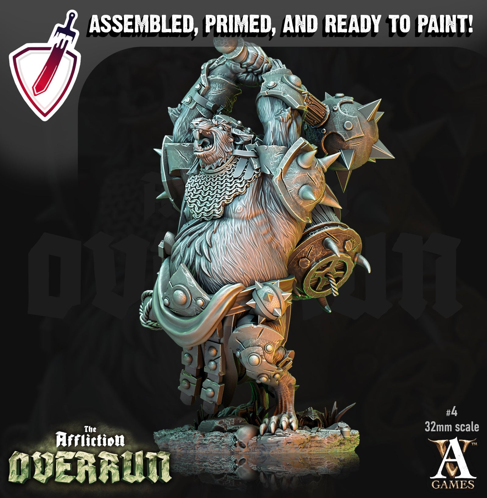 Rat Saboteurs | Miniatures by Archvillain Games | Resin Mini for Tabletop Gaming, D&D, Pathfinder, Painting | Assembled and Primed - Brush and Battle