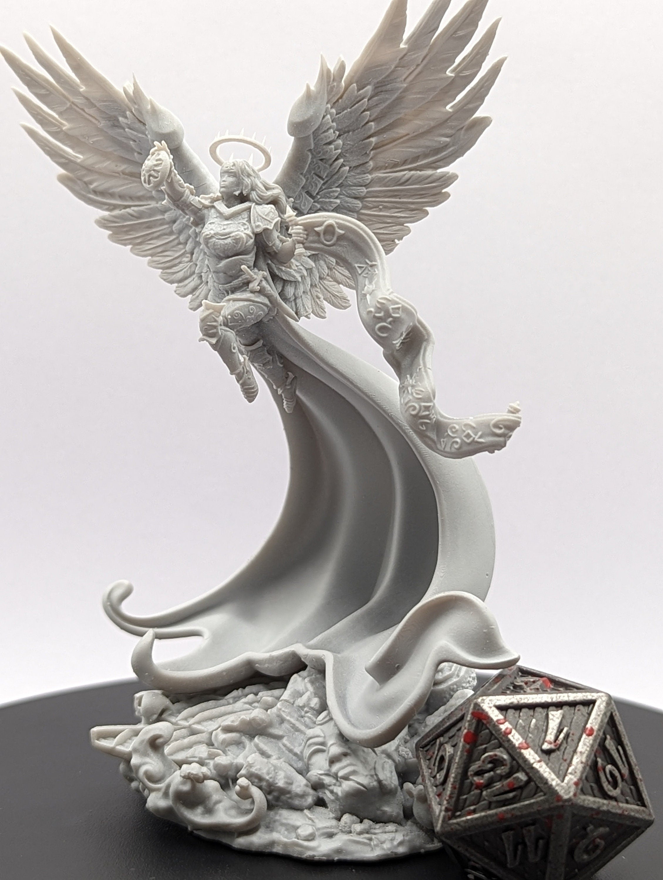 Judgement Devas | Miniatures by Archvillain Games | Resin Mini for Tabletop Gaming, D&D, Pathfinder, Painting | Assembled and Primed - Brush and Battle