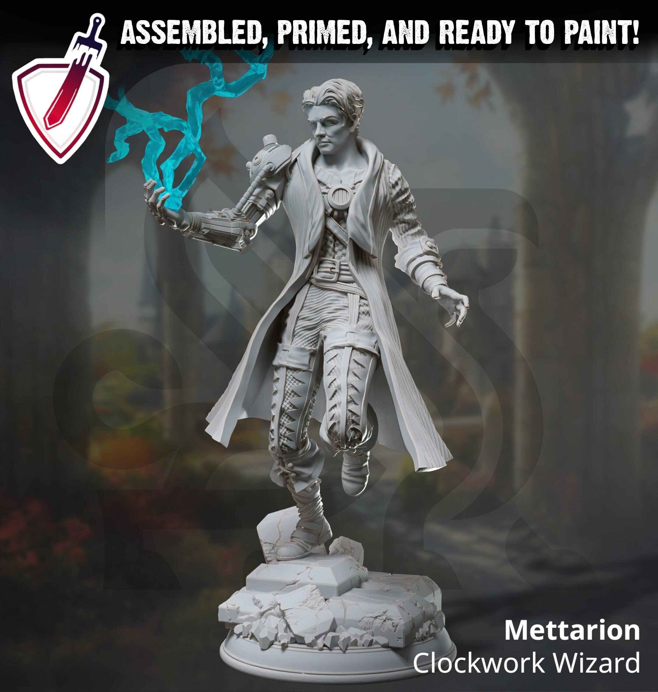 Mettarion | Miniatures by DM Stash | Great for Tabletop Gaming, D&D, Pathfinder, and Painting | Assembled and Primed - Brush and Battle