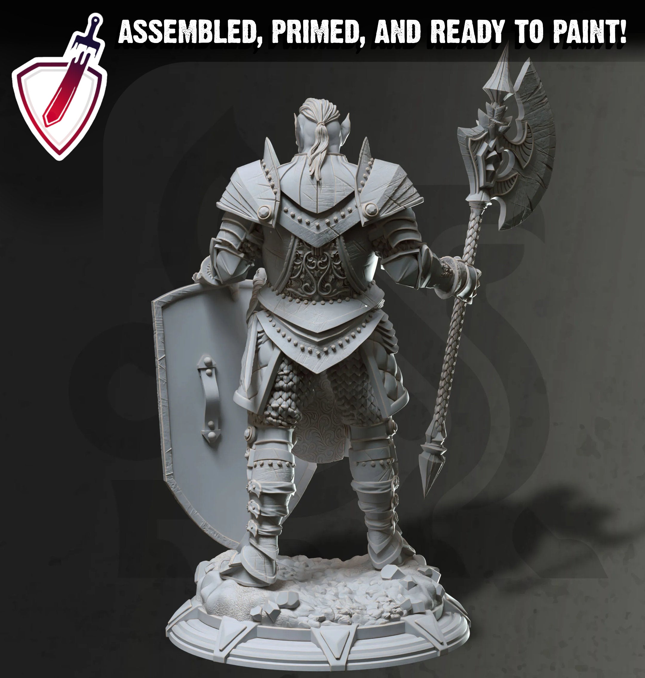 Trenon the Redeemed | Miniatures by DM Stash | Great for Tabletop Gaming, D&D, Pathfinder, and Painting | Assembled and Primed - Brush and Battle